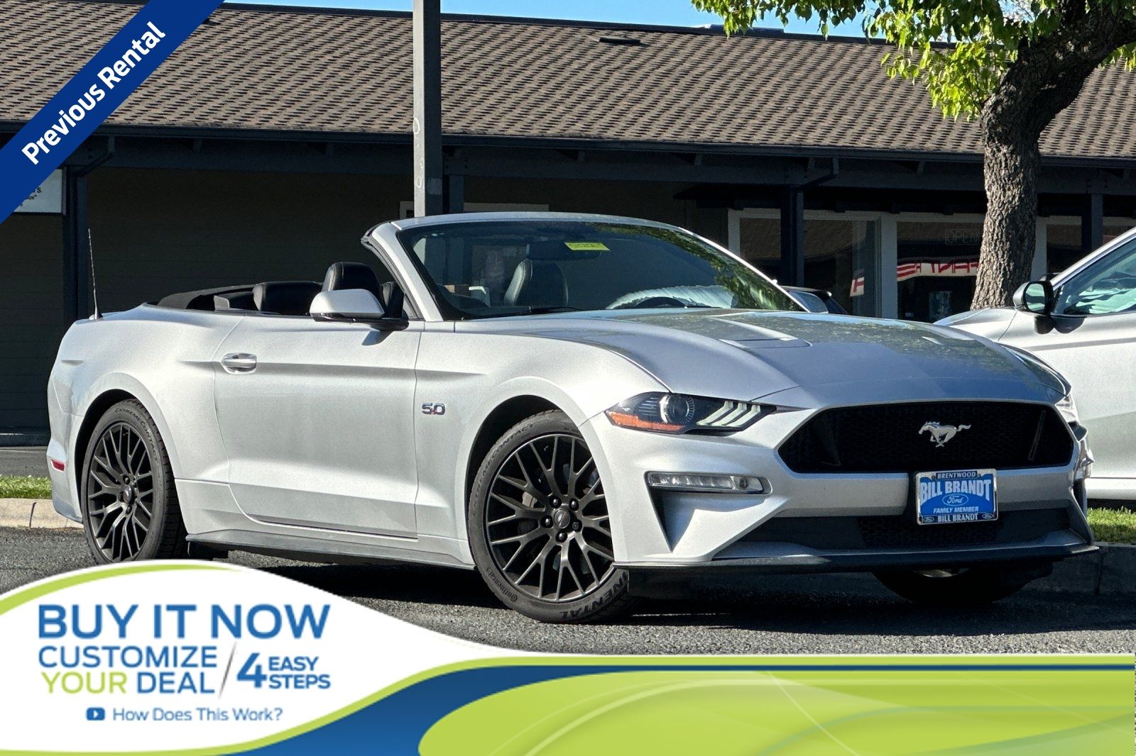 Ingot Silver Metallic 2019 Ford Mustang GT Premium Convertible RWD Convertible Rear-Wheel Drive Automatic