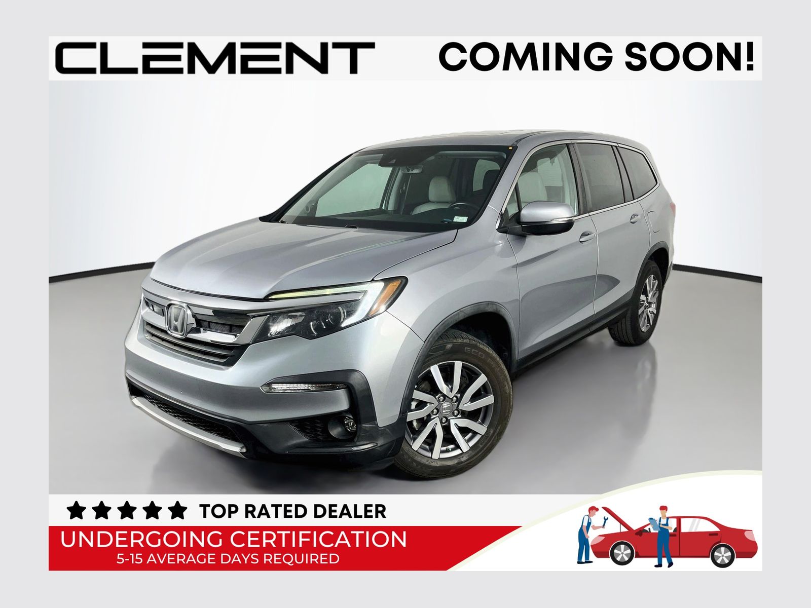 Lunar Silver Metallic 2021 Honda Pilot SUV / Crossover Front-Wheel Drive 9-Speed Automatic