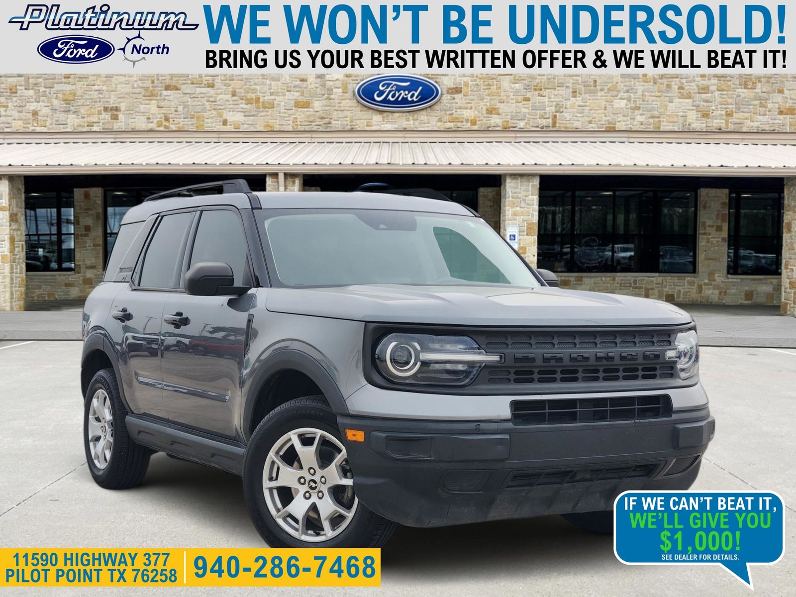 Gray Metallic 2021 Ford Bronco Sport AWD SUV / Crossover All-Wheel Drive 8-Speed Automatic