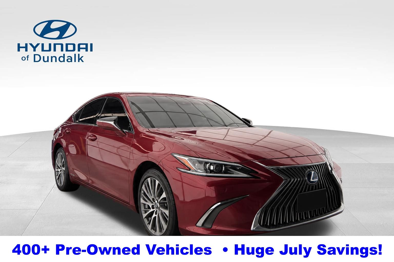 Matador Red Mica 2021 Lexus ES Hybrid Sedan Front-Wheel Drive Continuously Variable Transmission