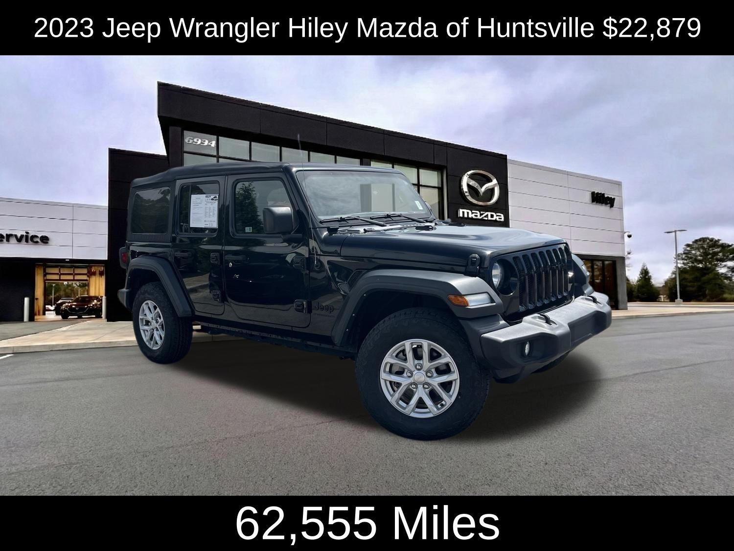 Black Clearcoat 2023 Jeep Wrangler SUV / Crossover Four-Wheel Drive 8-Speed Automatic