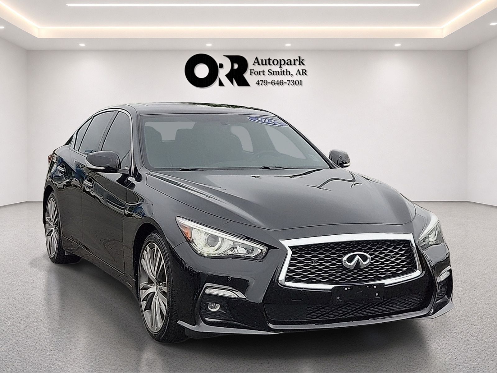 Black Obsidian 2022 INFINITI Q50 Sedan Rear-Wheel Drive 7-Speed Automatic Overdrive