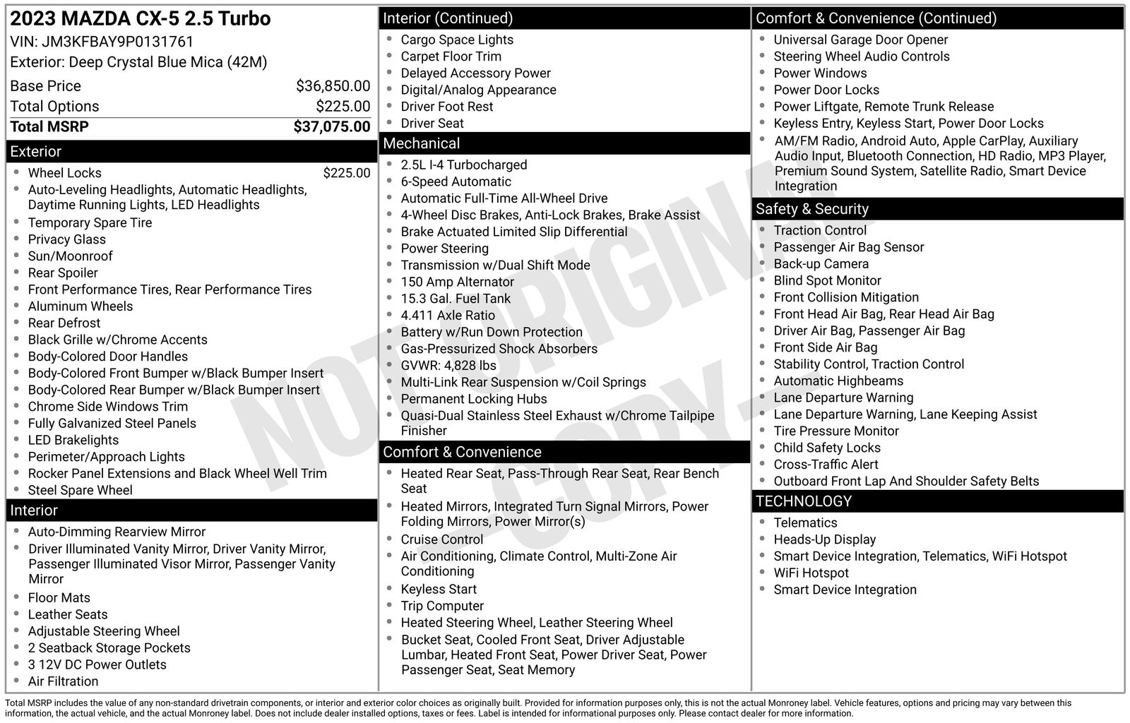 Used Car 2023 Mazda Cx-5  2.5 Turbo For Sale Under $30,000 In Austin, Texas