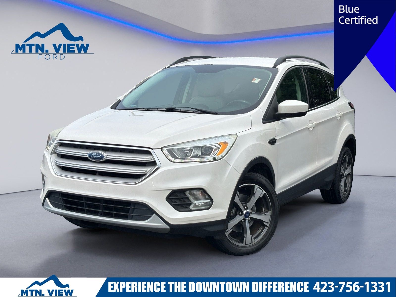 White Platinum Clearcoat Metallic 2018 Ford Escape SUV / Crossover Front-Wheel Drive 6-Speed Automatic