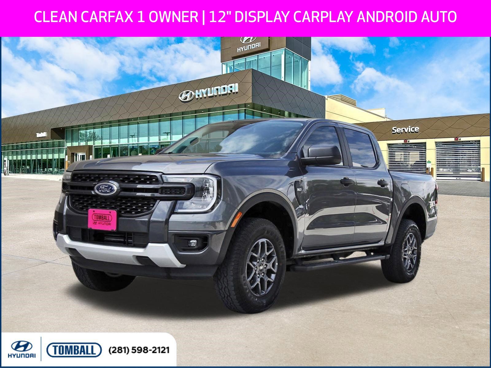 Blue (Azure Gray Metallic) 2025 Ford Ranger XLT SuperCrew RWD Pickup Truck 4X2 Automatic