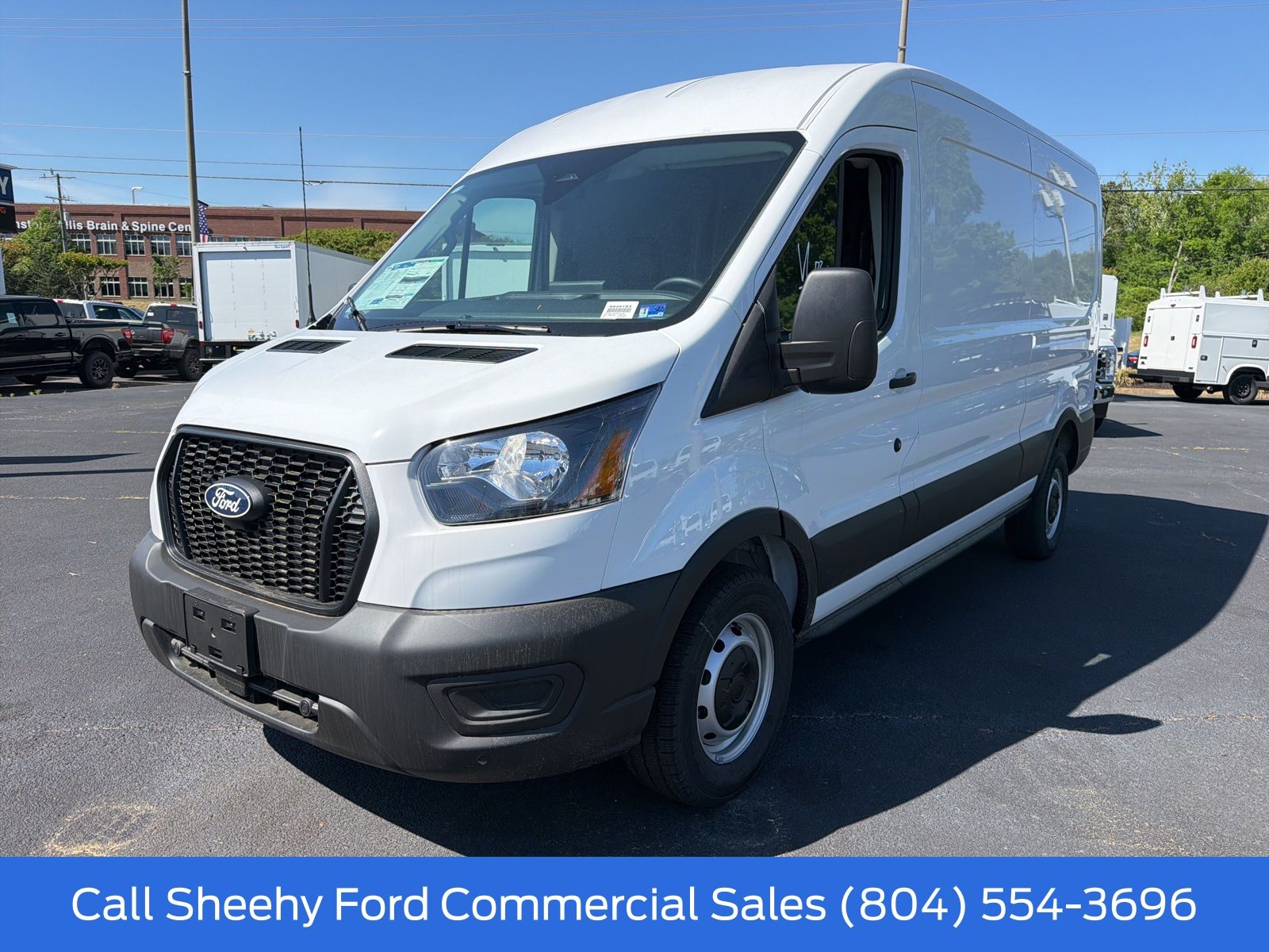 New 2026 Oxford White Ford Mid Roof Cargo Van image 2