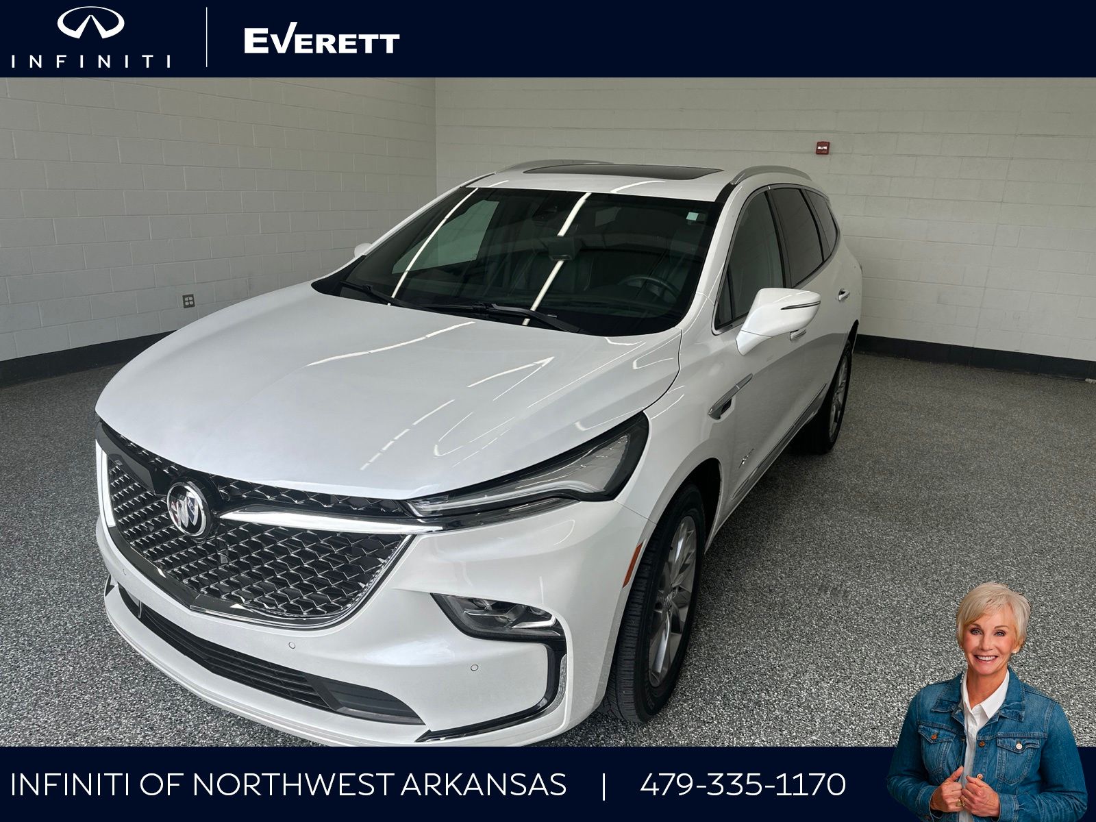 White Frost Tricoat 2023 Buick Enclave SUV / Crossover Four-Wheel Drive 9-Speed Automatic