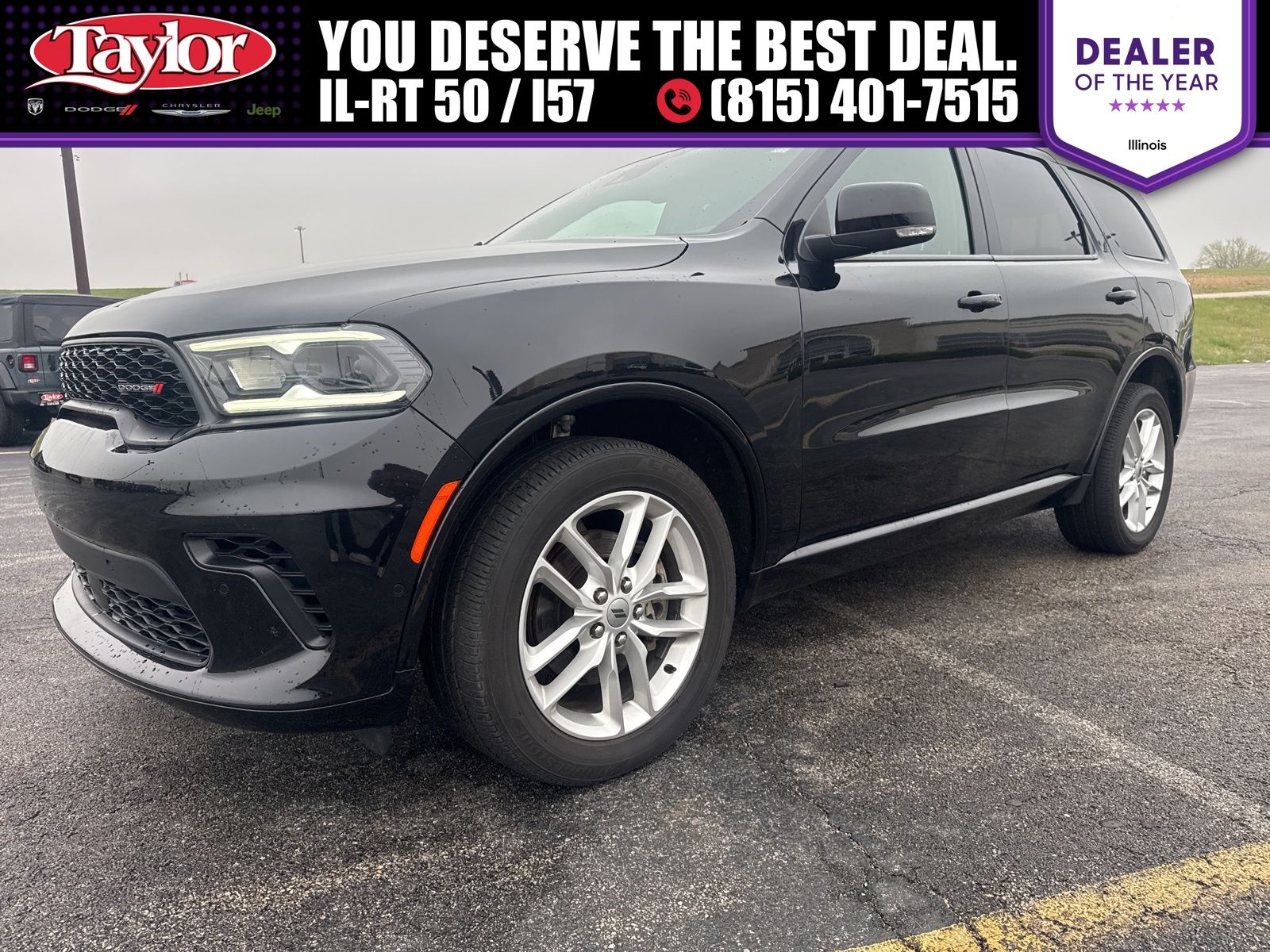 DB Black Crystal Clearcoat 2025 Dodge Durango GT Plus AWD SUV / Crossover All-Wheel Drive 8-Speed Automatic