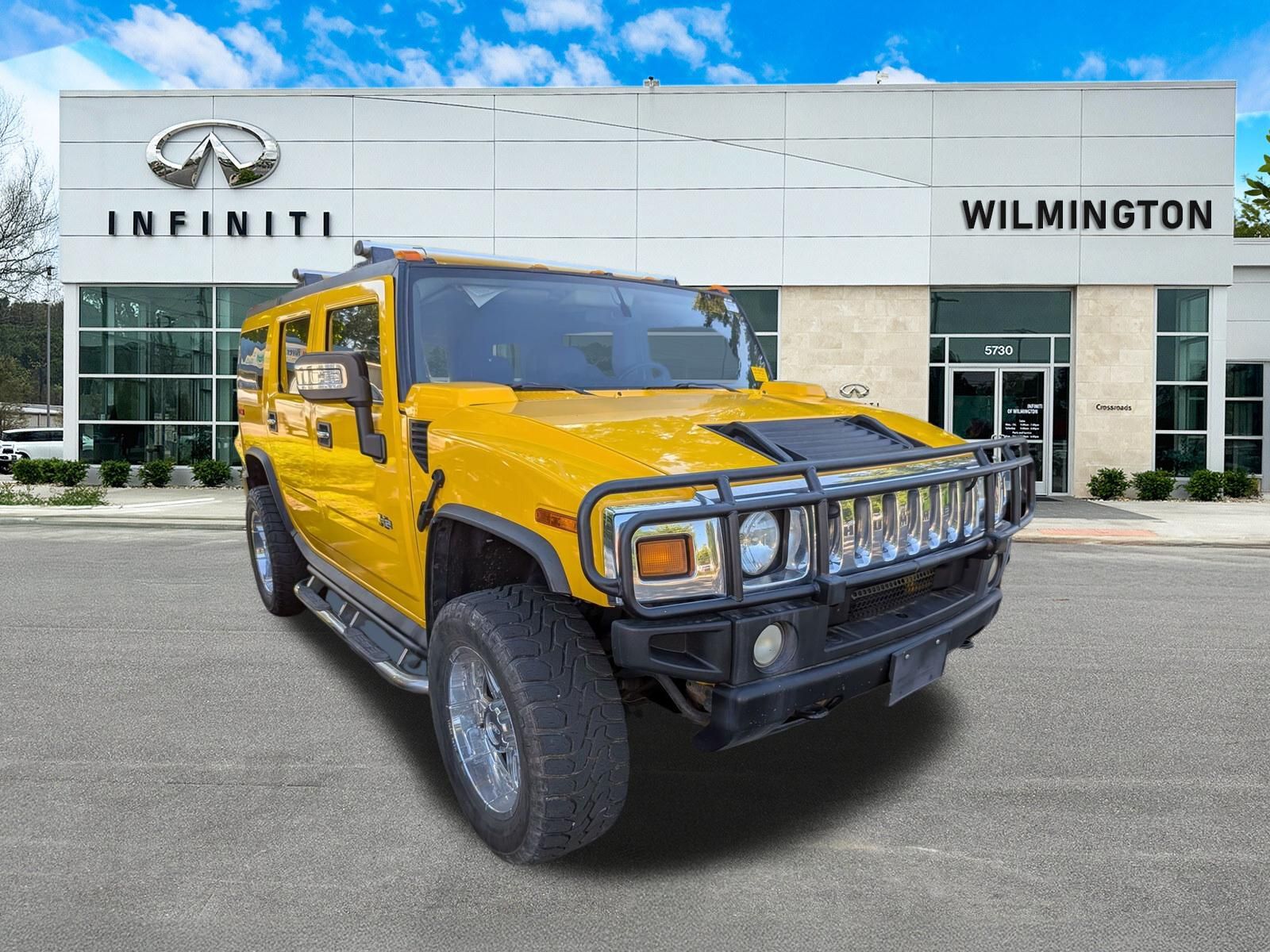 Yellow 2003 Hummer H2 SUV / Crossover Four-Wheel Drive 4-Speed Automatic Overdrive
