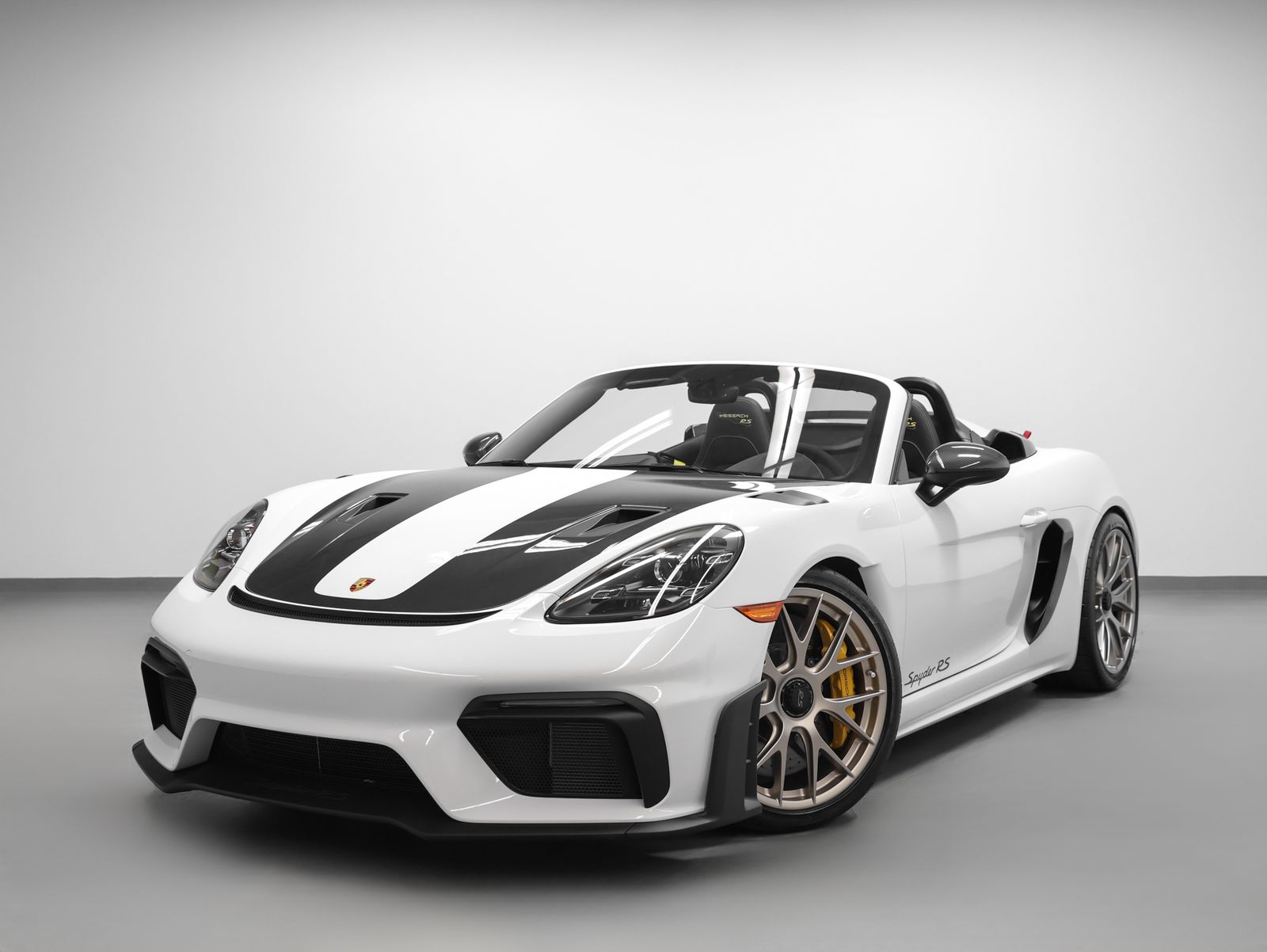 White 2025 Porsche 718 Boxster Spyder RS RWD Convertible Rear-Wheel Drive 7-Speed Automatic