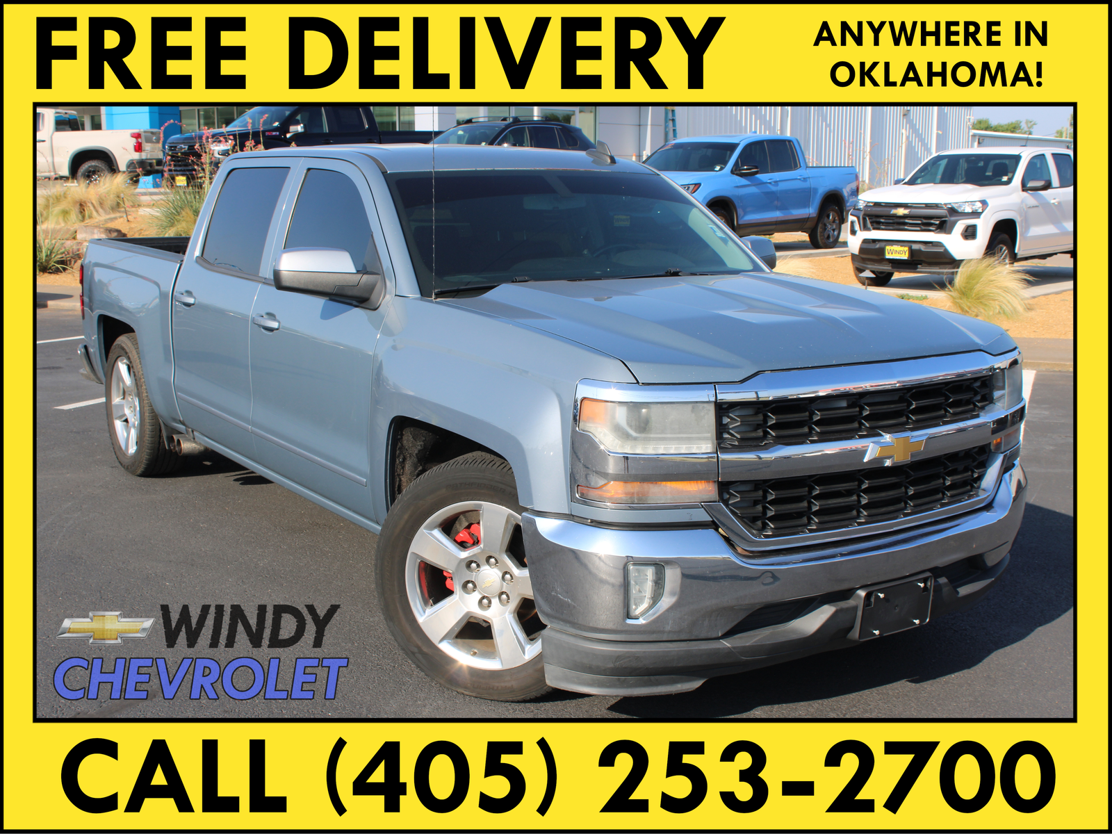Slate Gray Metallic 2016 Chevrolet Silverado 1500 Pickup Truck 4X2 6-Speed Automatic Overdrive