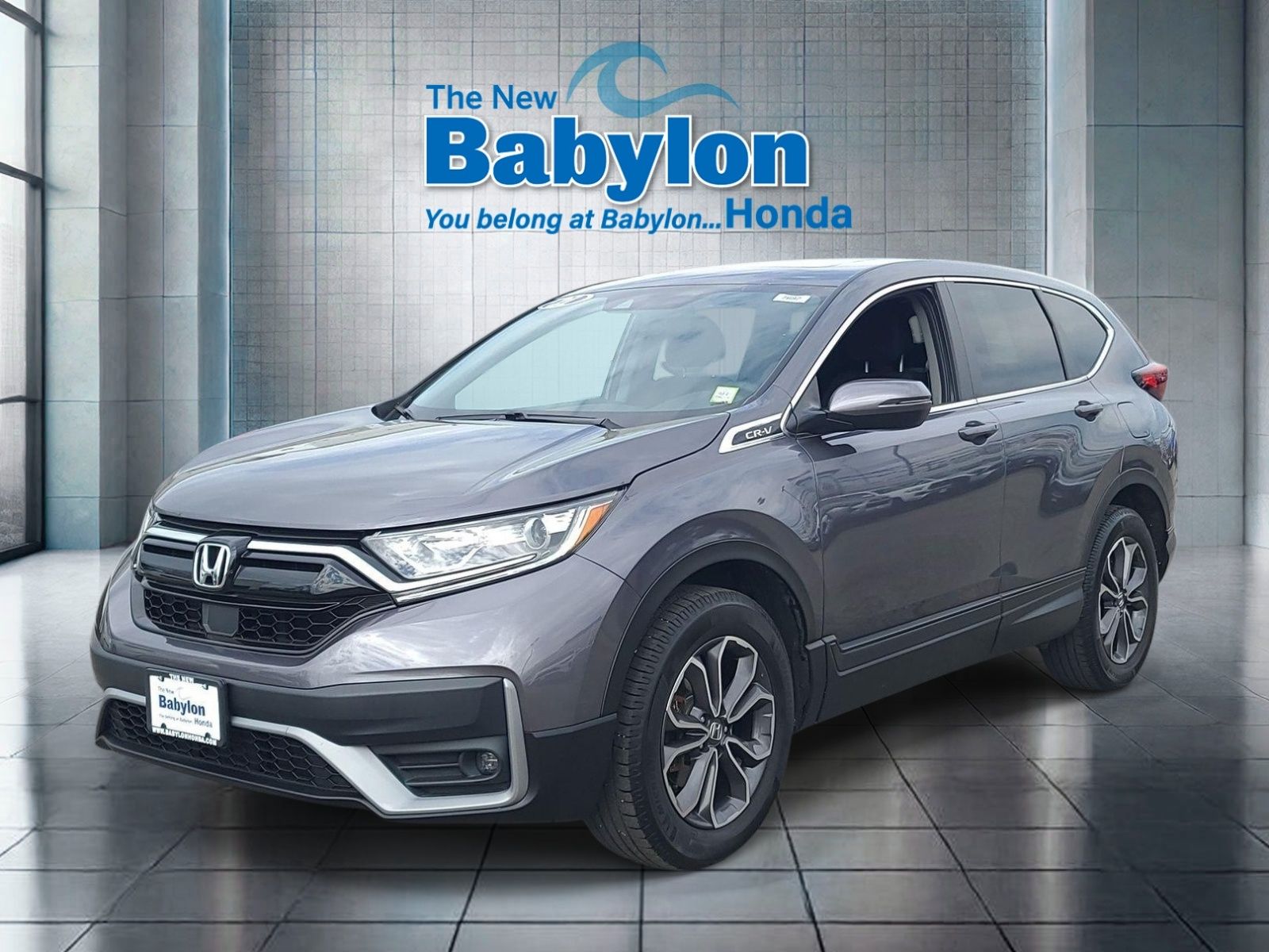 Gray (Modern Steel Metallic) 2021 Honda CR-V EX AWD SUV / Crossover All-Wheel Drive Continuously Variable Transmission