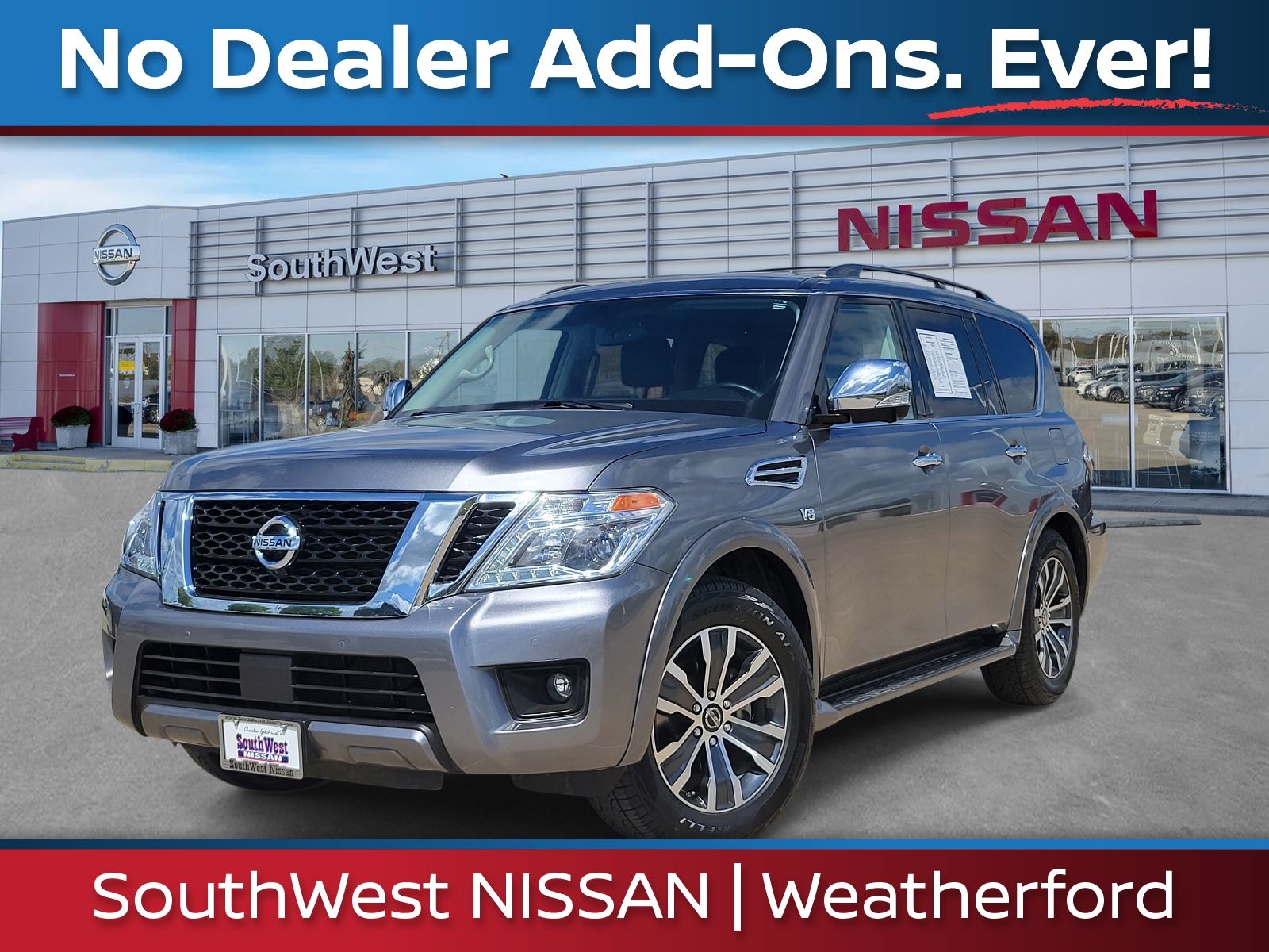 Gray (Gun Metallic) 2020 Nissan Armada SL RWD SUV / Crossover 4X2 7-Speed Automatic