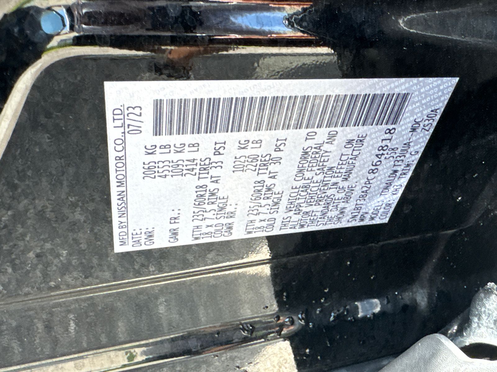 Used 2023 Black Nissan SV image 32
