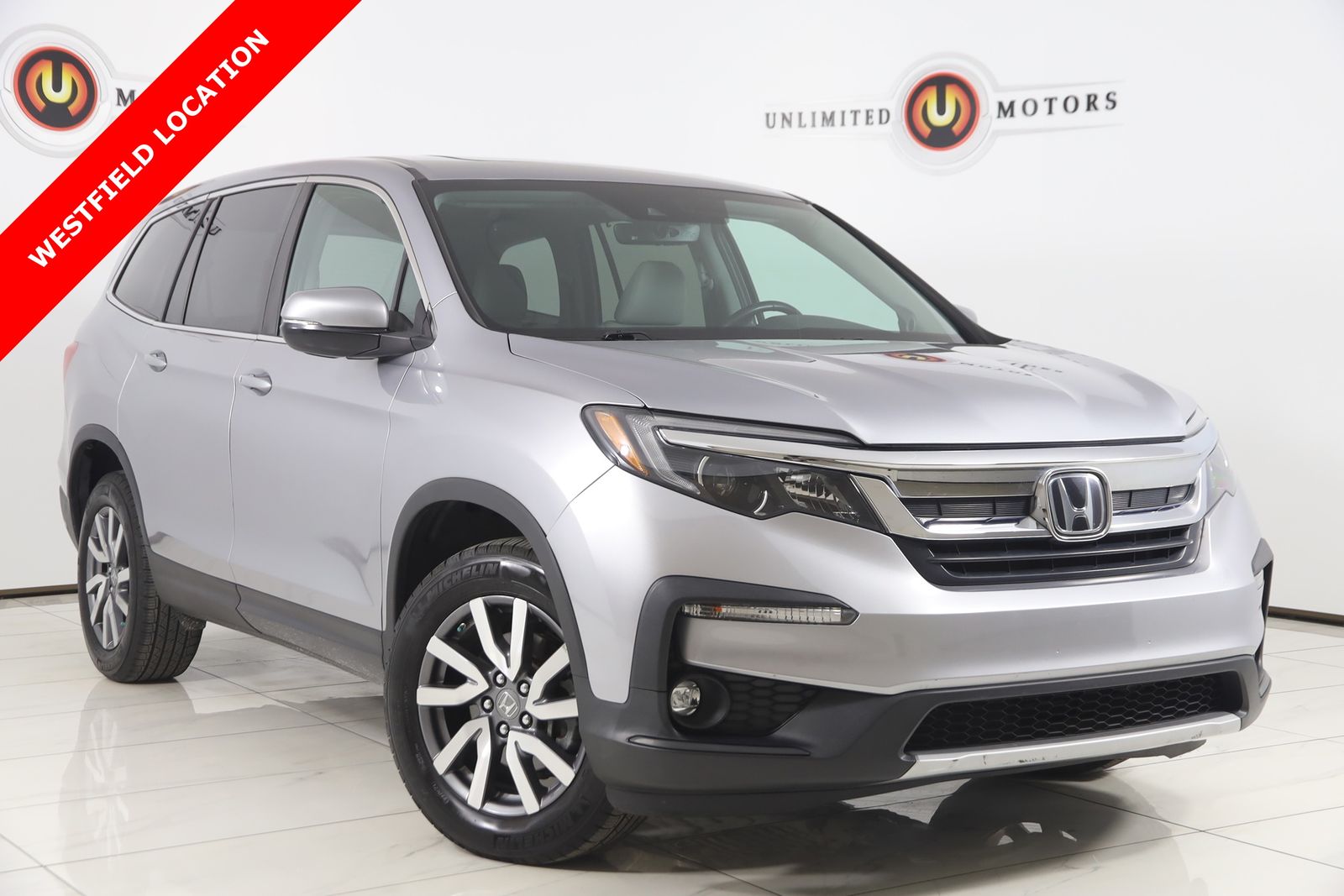Lunar Silver Metallic 2020 Honda Pilot EX-L AWD SUV / Crossover All-Wheel Drive 6-Speed Automatic