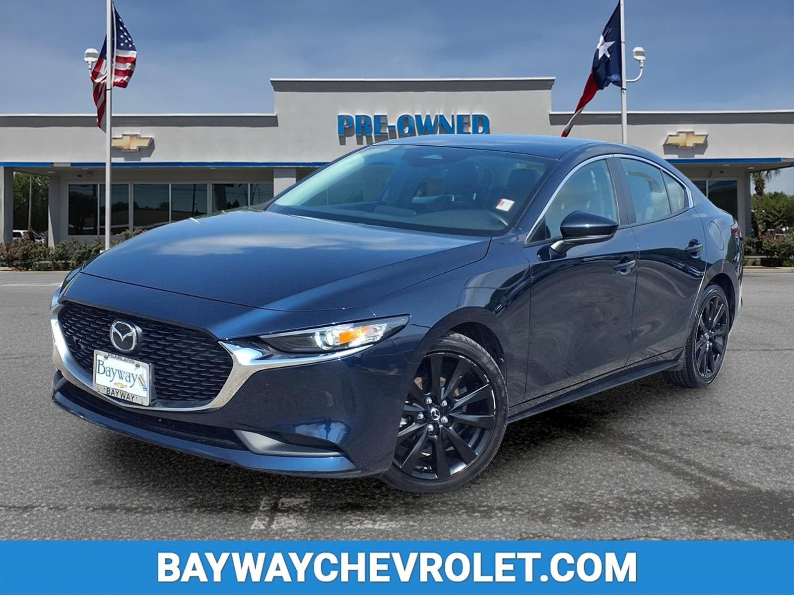 Deep Crystal Blue Mica 2024 Mazda MAZDA3 Sedan Front-Wheel Drive 6-Speed Automatic