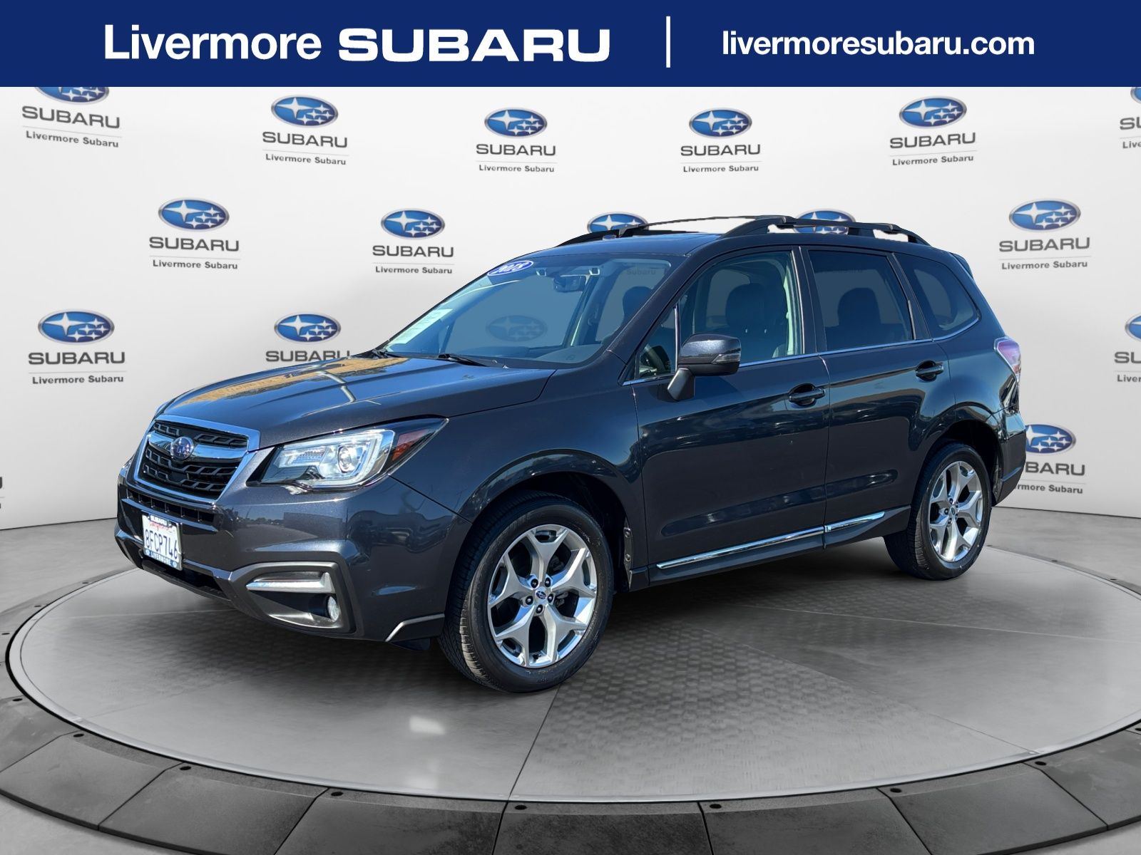 Dark Gray Metallic 2018 Subaru Forester SUV / Crossover All-Wheel Drive Continuously Variable Transmission