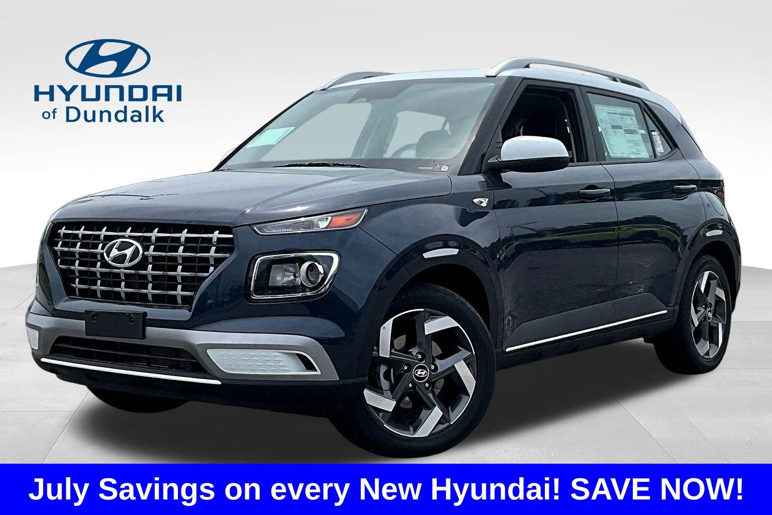 Denim w/White Roof 2026 Hyundai Venue SUV / Crossover Front-Wheel Drive Continuously Variable Transmission