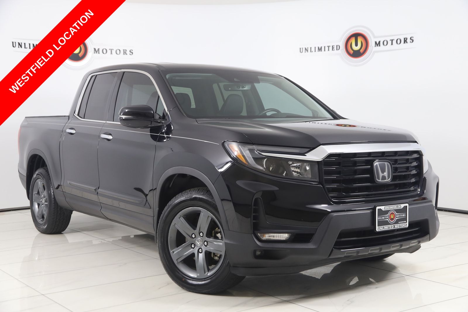 Crystal Black Pearl 2023 Honda Ridgeline Pickup Truck All-Wheel Drive 9-Speed Automatic