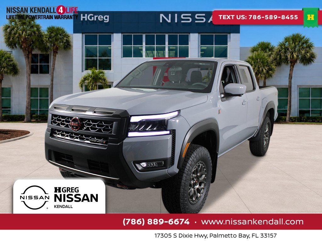 Boulder Gray Pearl 2026 Nissan Frontier Pickup Truck Four-Wheel Drive 9-Speed Automatic Overdrive