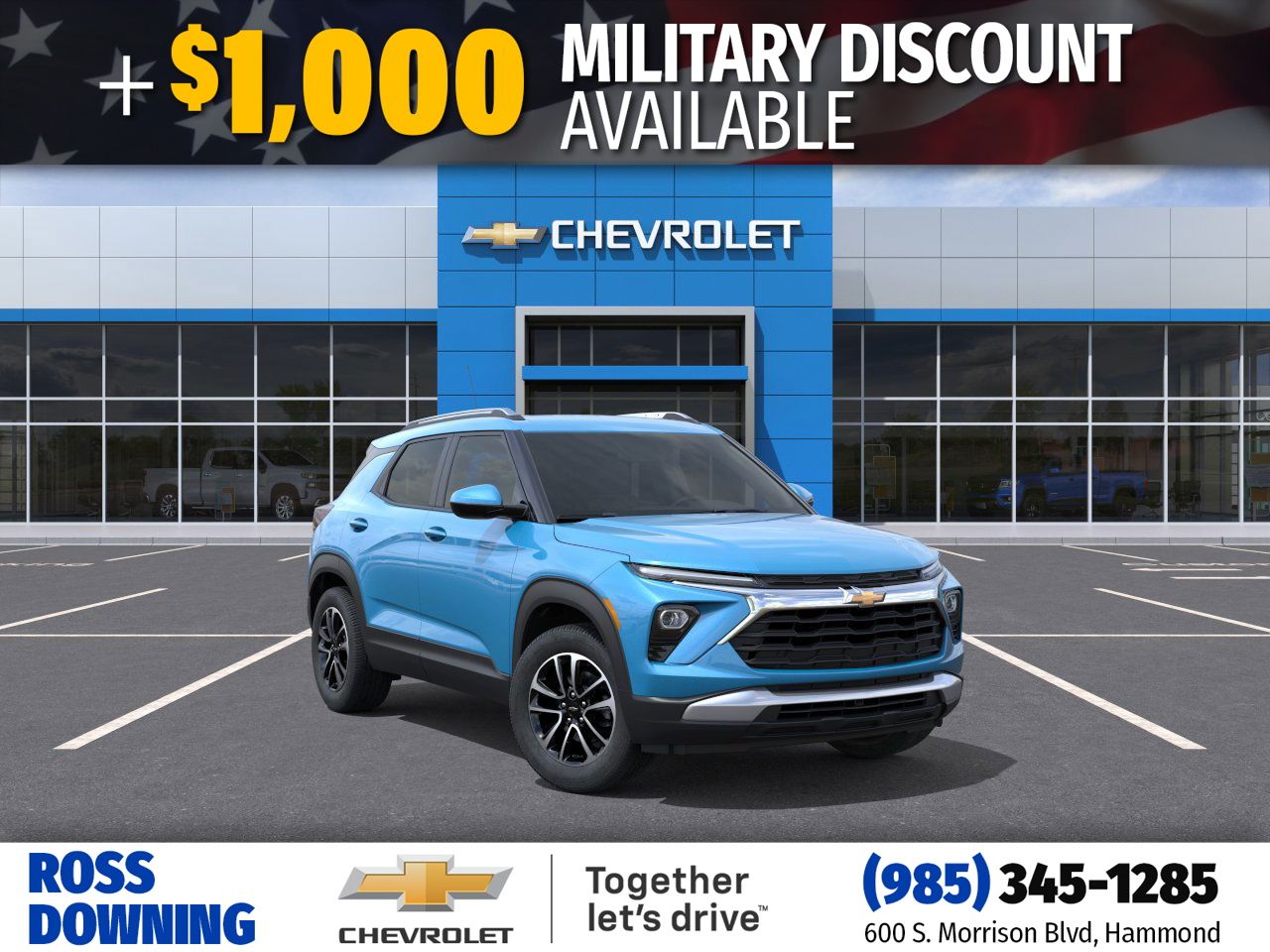 Marina Blue Metallic 2026 Chevrolet Trailblazer LT FWD SUV / Crossover Front-Wheel Drive Continuously Variable Transmission