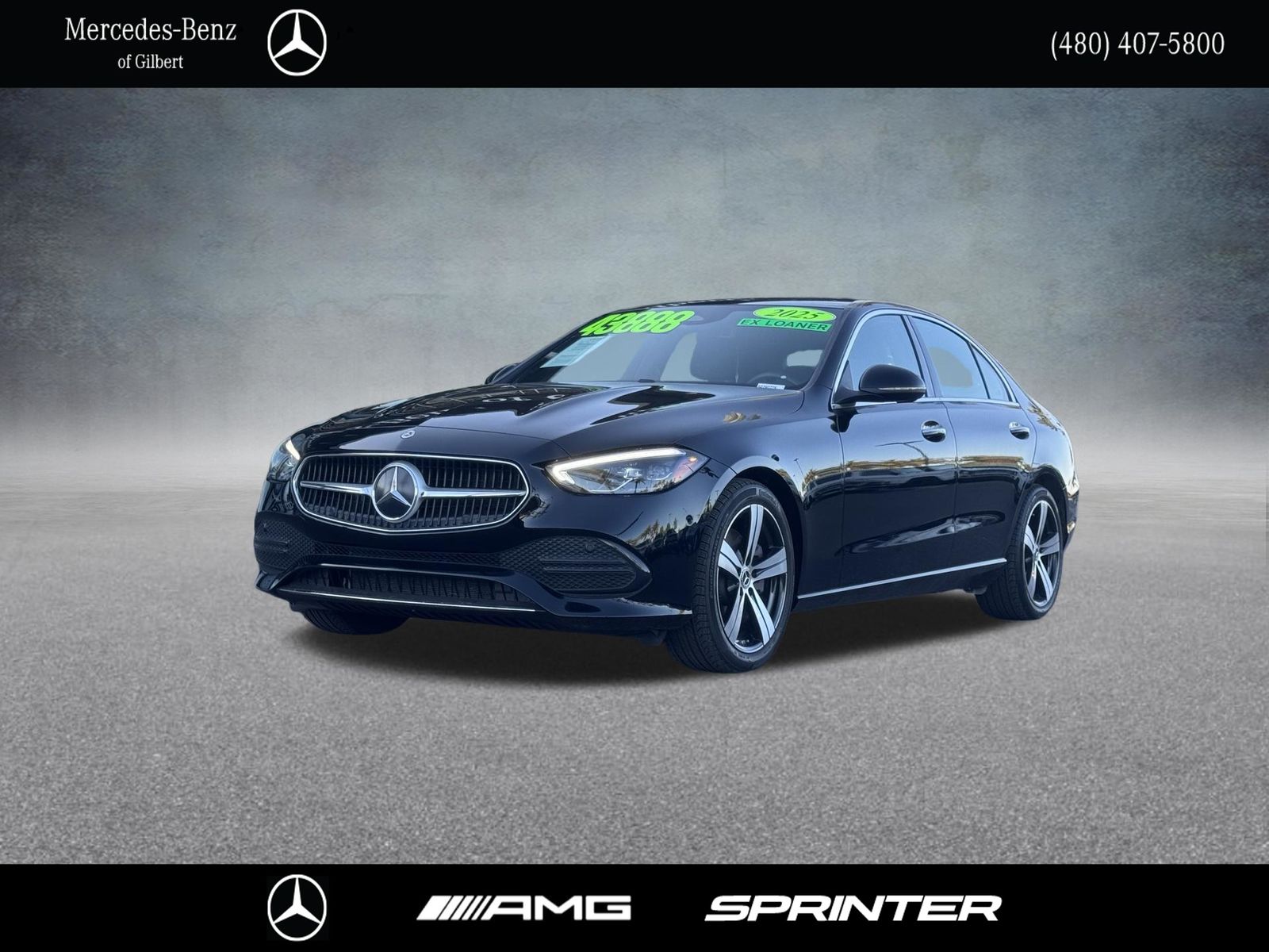 Black 2025 Mercedes-Benz C-Class C 300 RWD Sedan Rear-Wheel Drive 9-Speed Automatic
