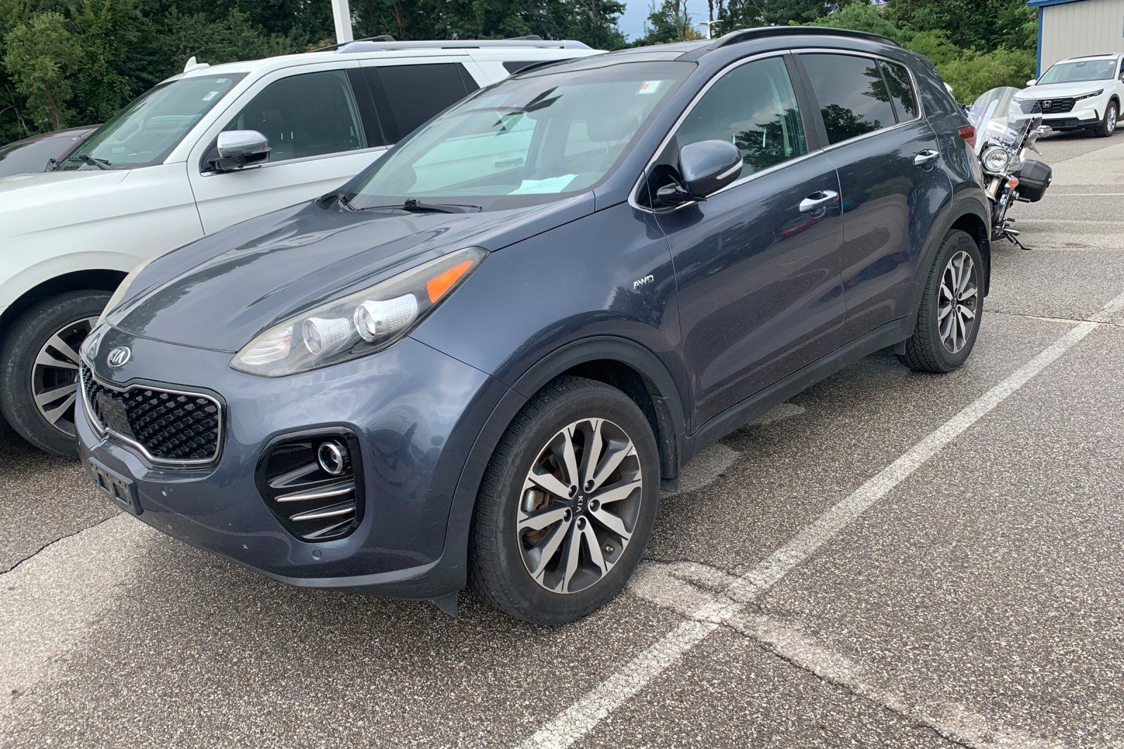 Pacific Blue 2018 Kia Sportage SUV / Crossover All-Wheel Drive 6-Speed Automatic Overdrive
