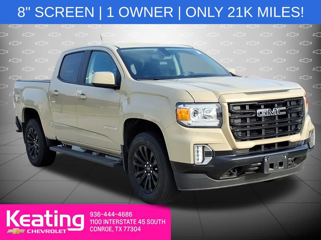 Desert Sand Metallic 2022 GMC Canyon Pickup Truck Four-Wheel Drive 8-Speed Automatic