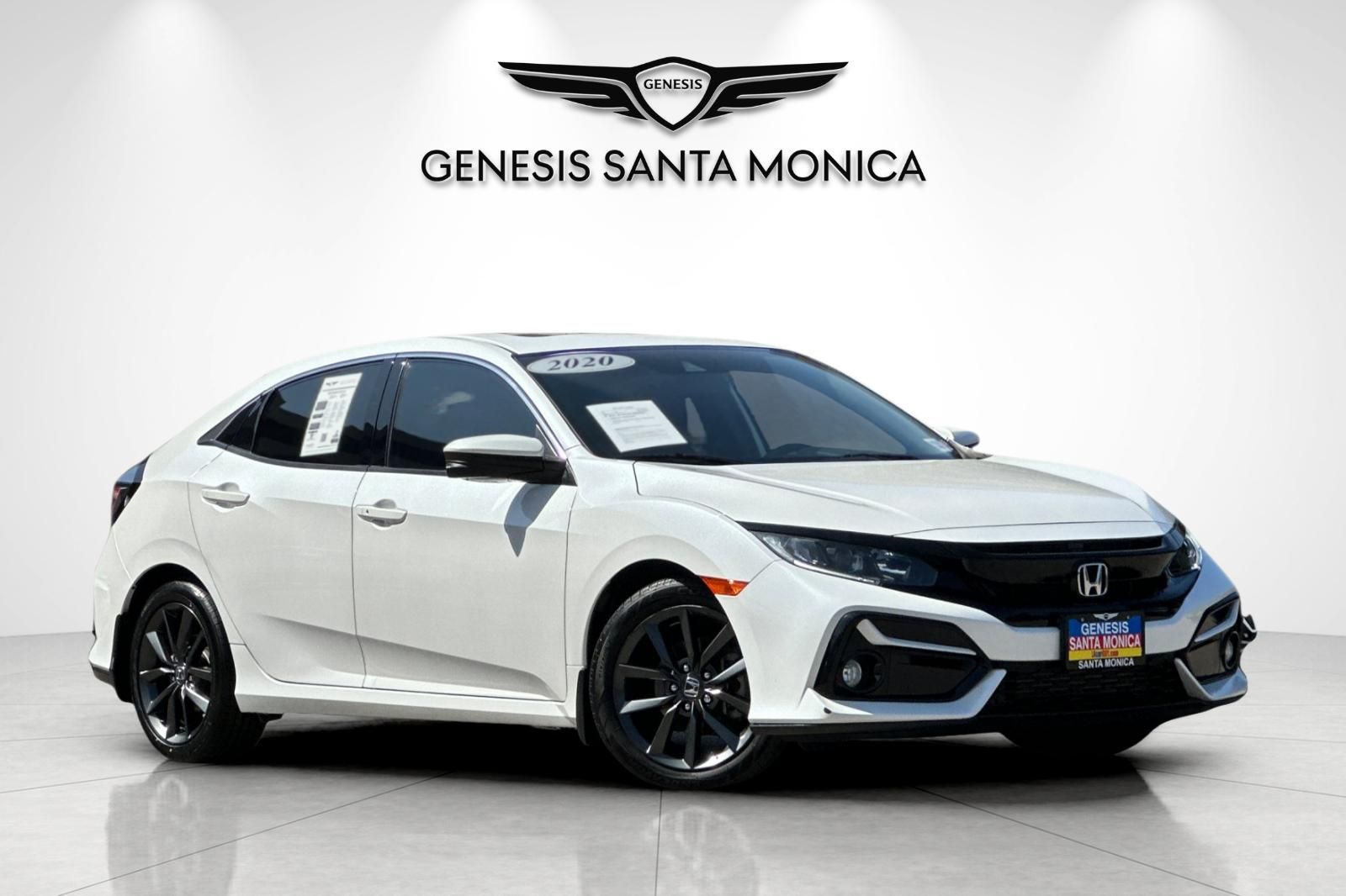 Platinum White Pearl 2020 Honda Civic Hatchback Hatchback Front-Wheel Drive Continuously Variable Transmission