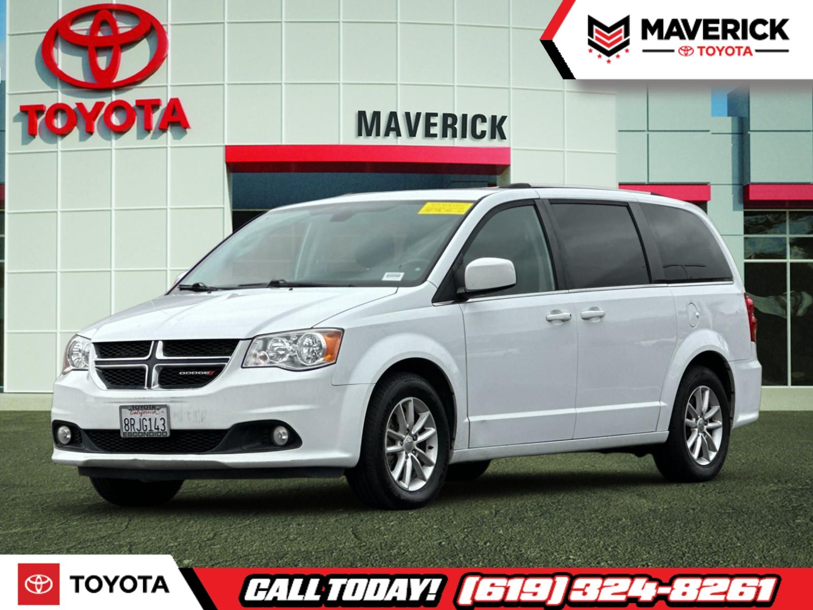 White Knuckle Clearcoat 2019 Dodge Grand Caravan SXT FWD Minivan Front-Wheel Drive 6-Speed Automatic