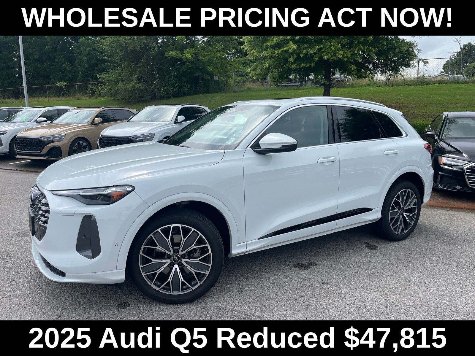 Glacier White Metallic 2025 Audi Q5 SUV / Crossover All-Wheel Drive 7-Speed Automatic