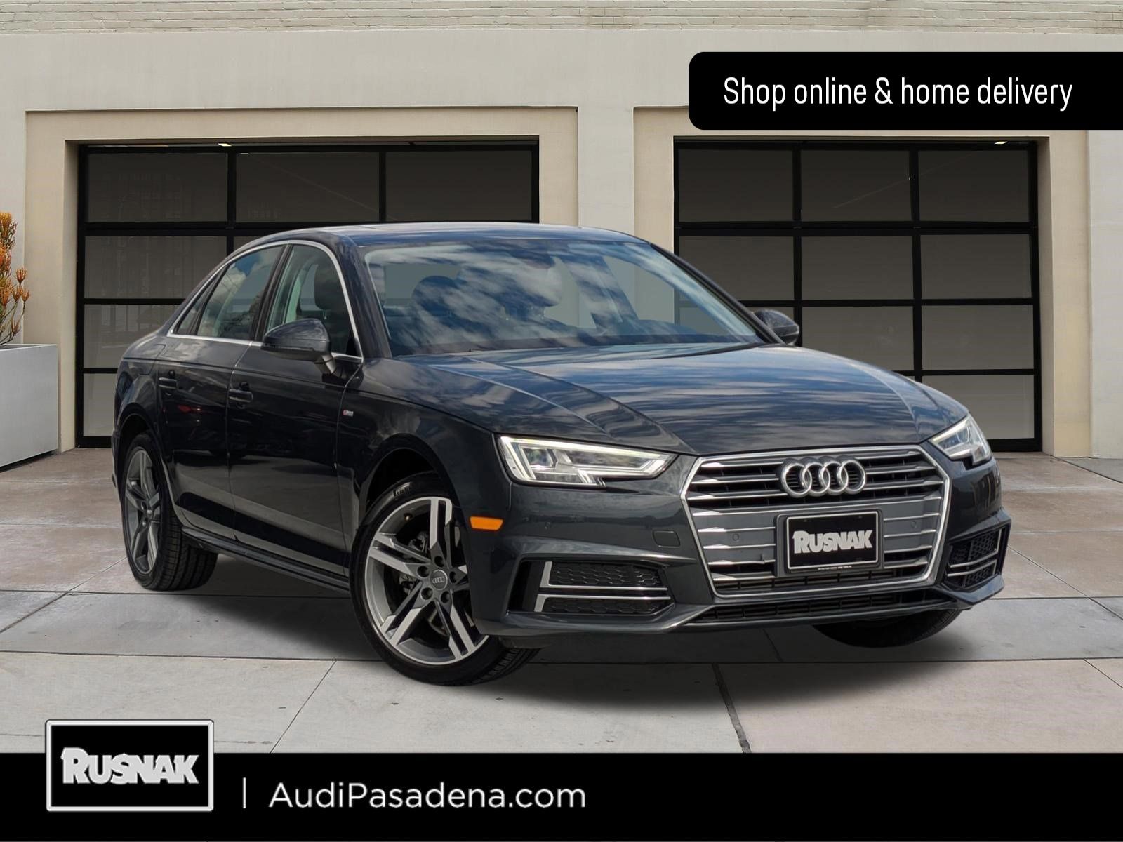Manhattan Gray Metallic 2018 Audi A4 2.0 TFSI ultra Premium Plus FWD Sedan Front-Wheel Drive 7-Speed Automatic