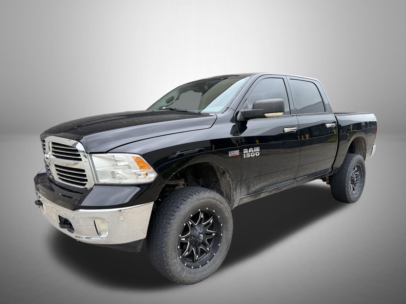 Black Clearcoat 2014 RAM 1500 Pickup Truck Four-Wheel Drive 8-Speed Automatic