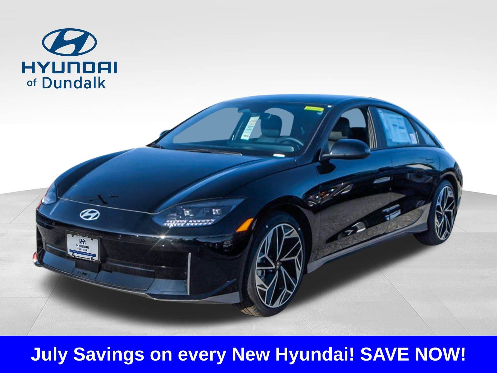 Onyx Black 2024 Hyundai Ioniq 6 Sedan All-Wheel Drive 1-Speed Automatic