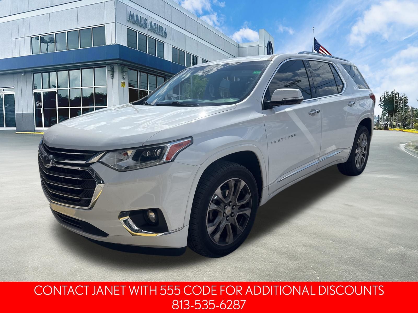 Used 2019 Chevrolet Traverse Premier 4D Sport Utility