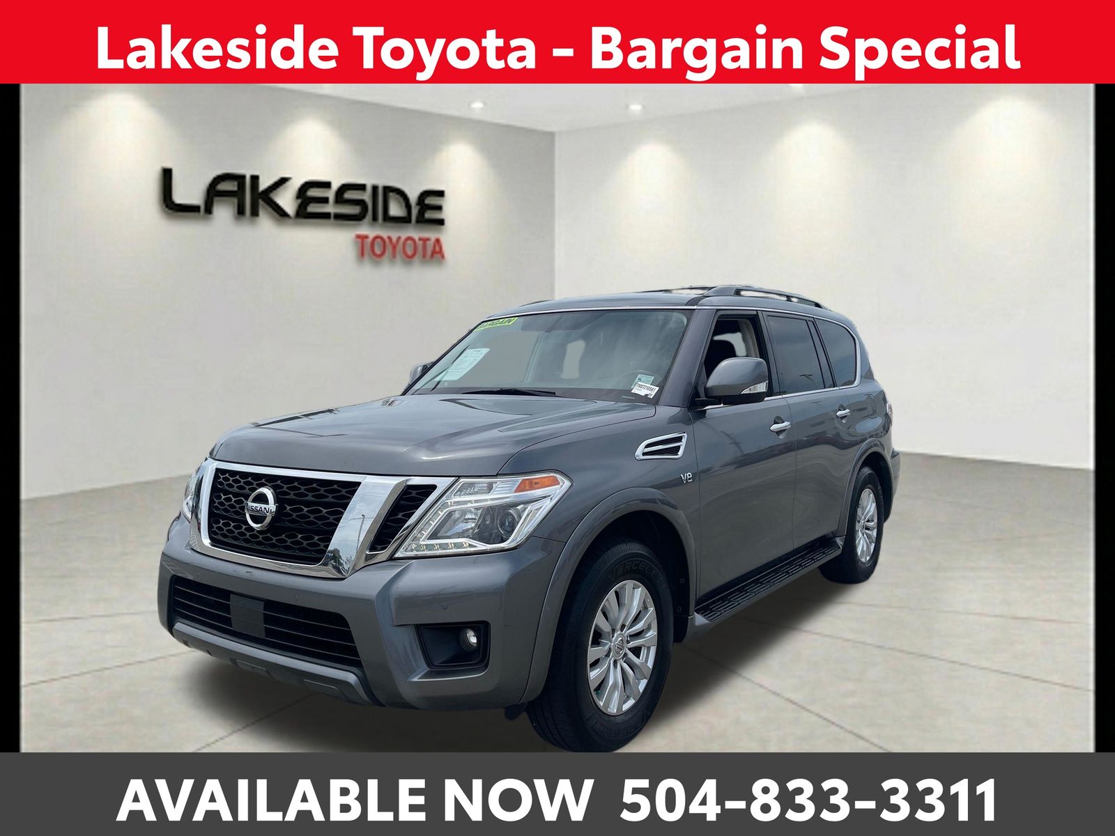 Gray (Gun Metallic) 2019 Nissan Armada SUV / Crossover 4X2 7-Speed Automatic