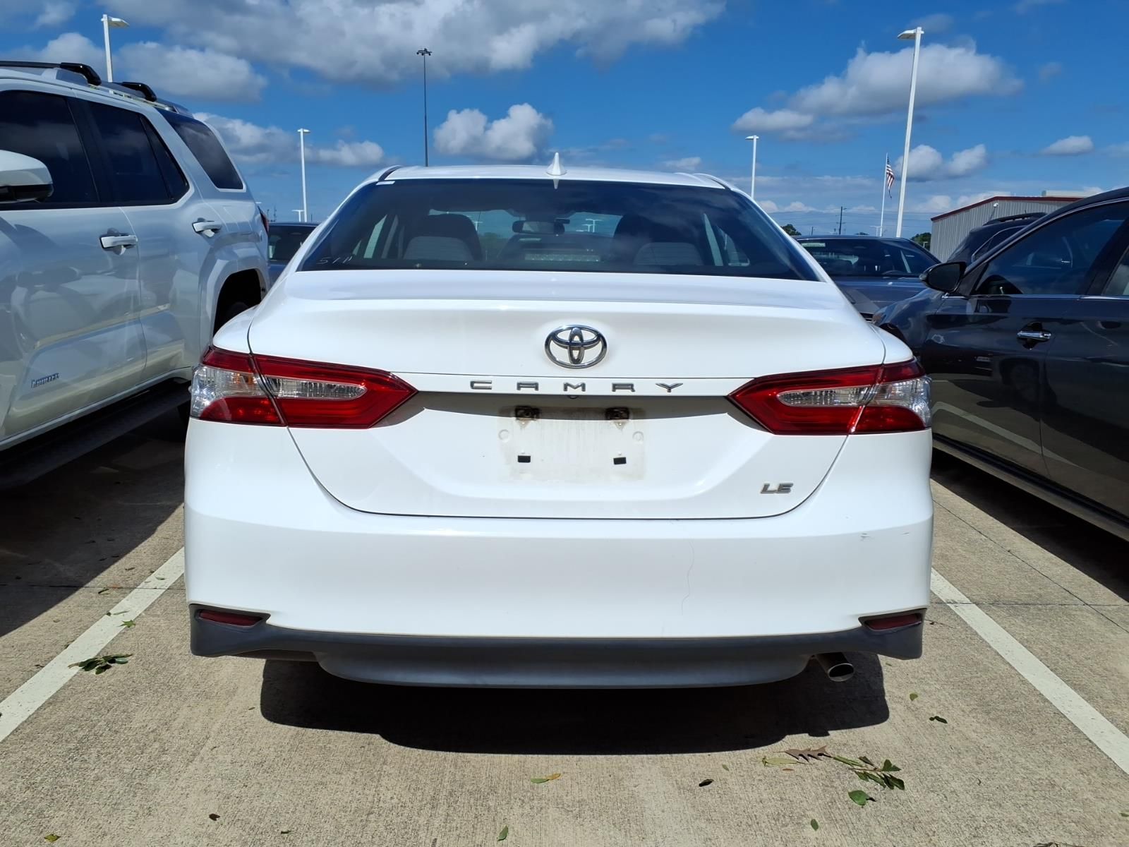 2020 Toyota Camry LE White at Joe Myers Mazda Kia