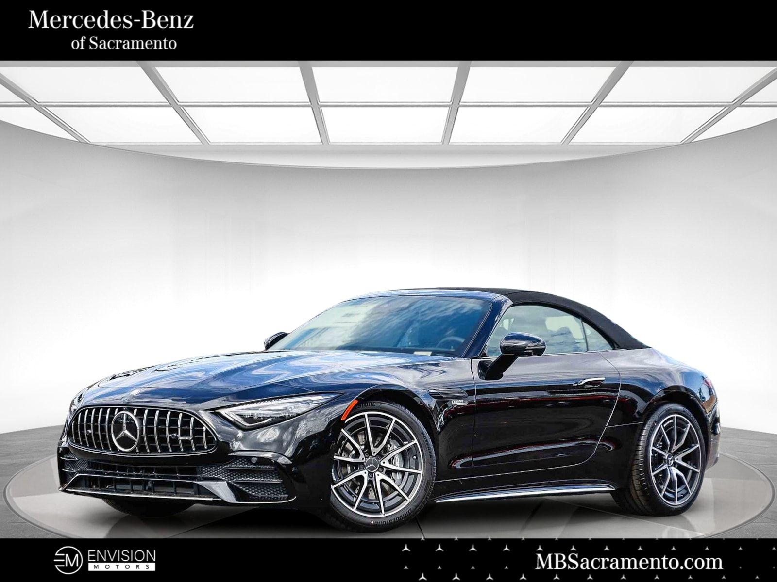 Black (Obsidian) 2026 Mercedes-Benz SL-Class AMG SL 43 RWD Convertible Rear-Wheel Drive 9-Speed Automatic