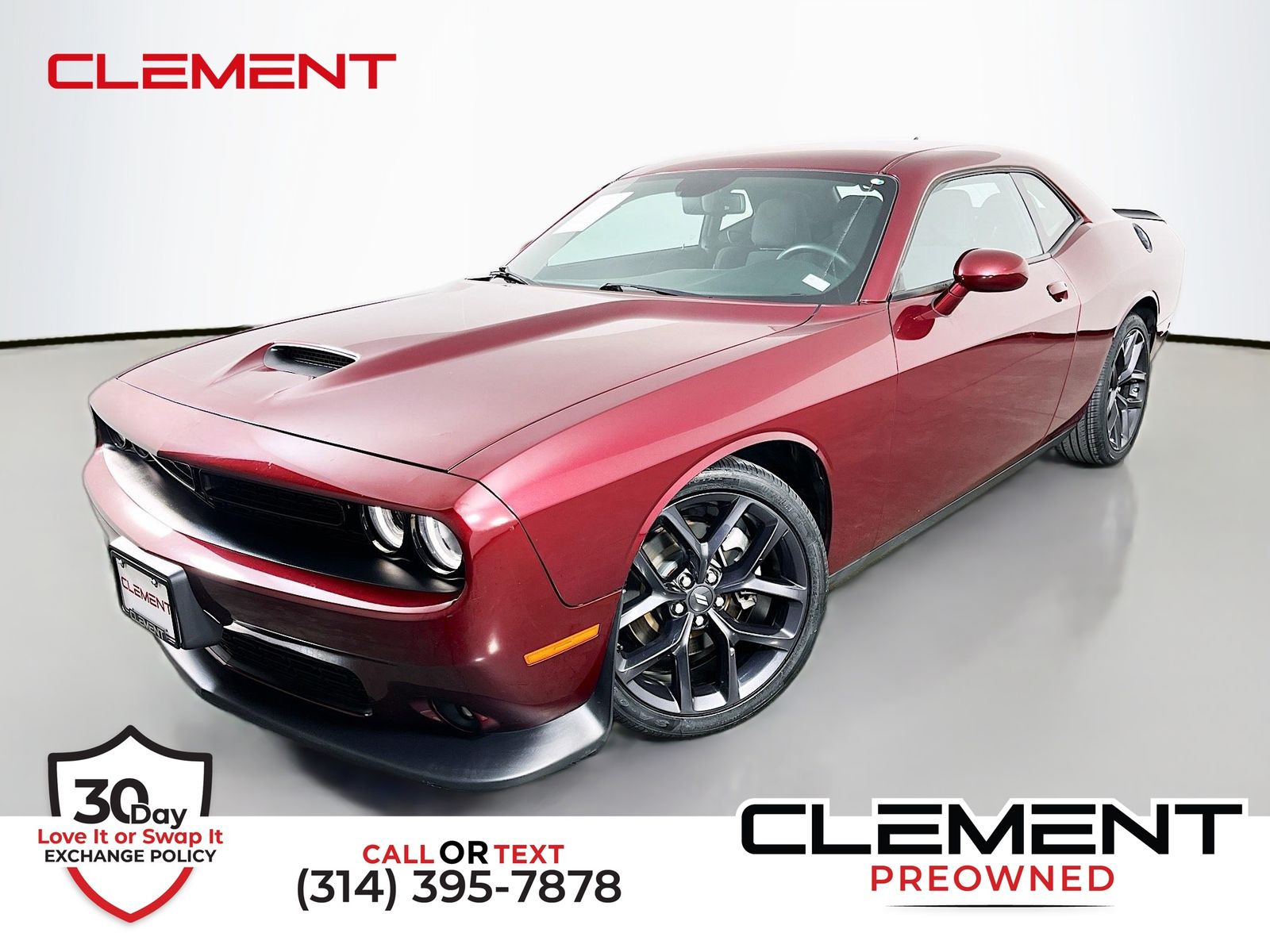 Octane Red Pearlcoat 2022 Dodge Challenger Coupe Rear-Wheel Drive 8-Speed Automatic