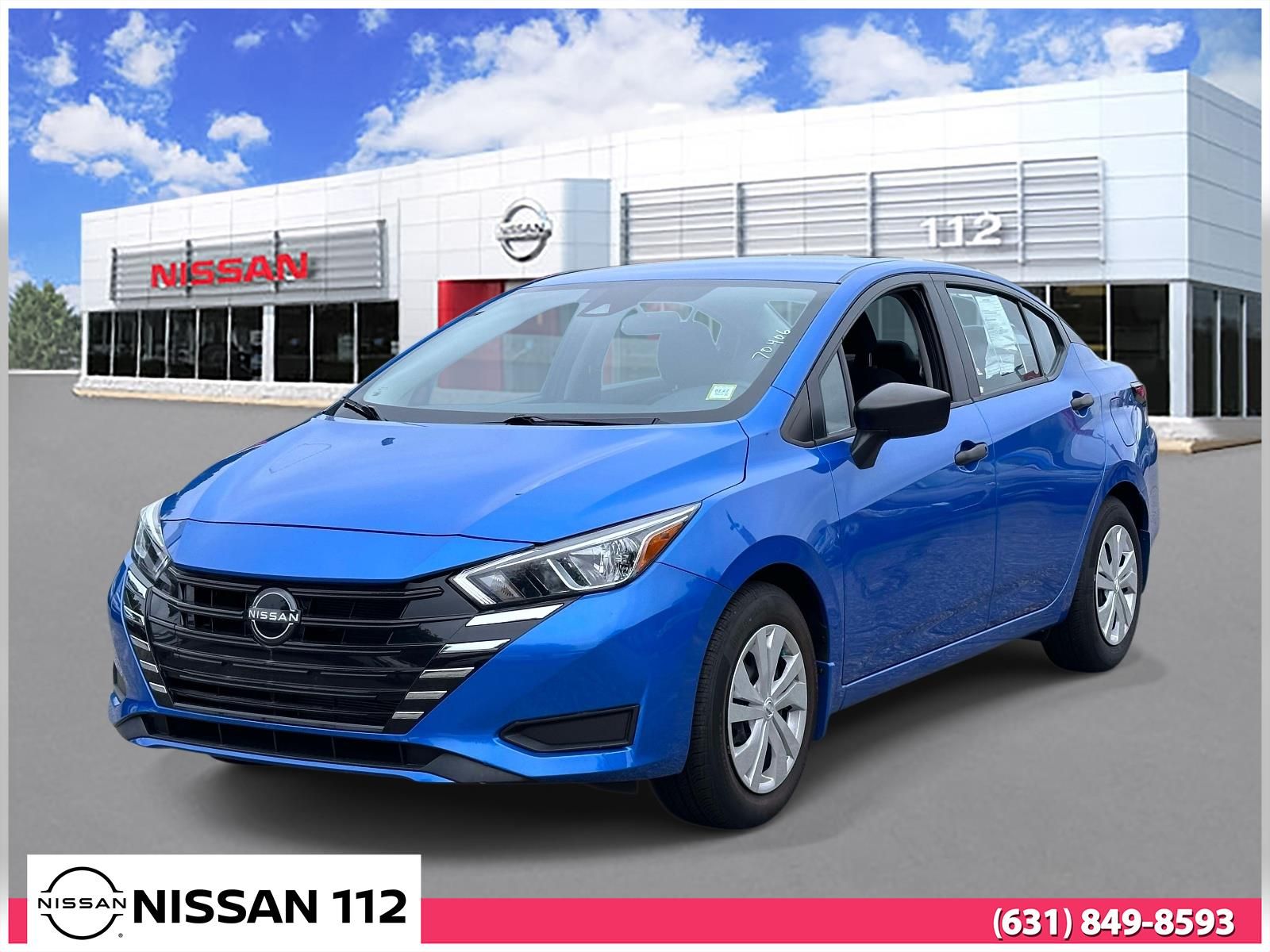 Electric Blue Metallic 2024 Nissan Versa Sedan Front-Wheel Drive Continuously Variable Transmission