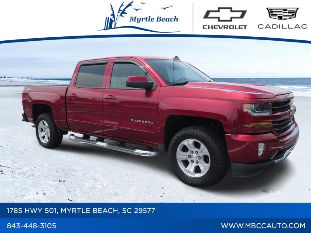 Cajun Red Tintcoat 2018 Chevrolet Silverado 1500 LT Crew Cab 4WD Pickup Truck Four-Wheel Drive 6-Speed Automatic Overdrive