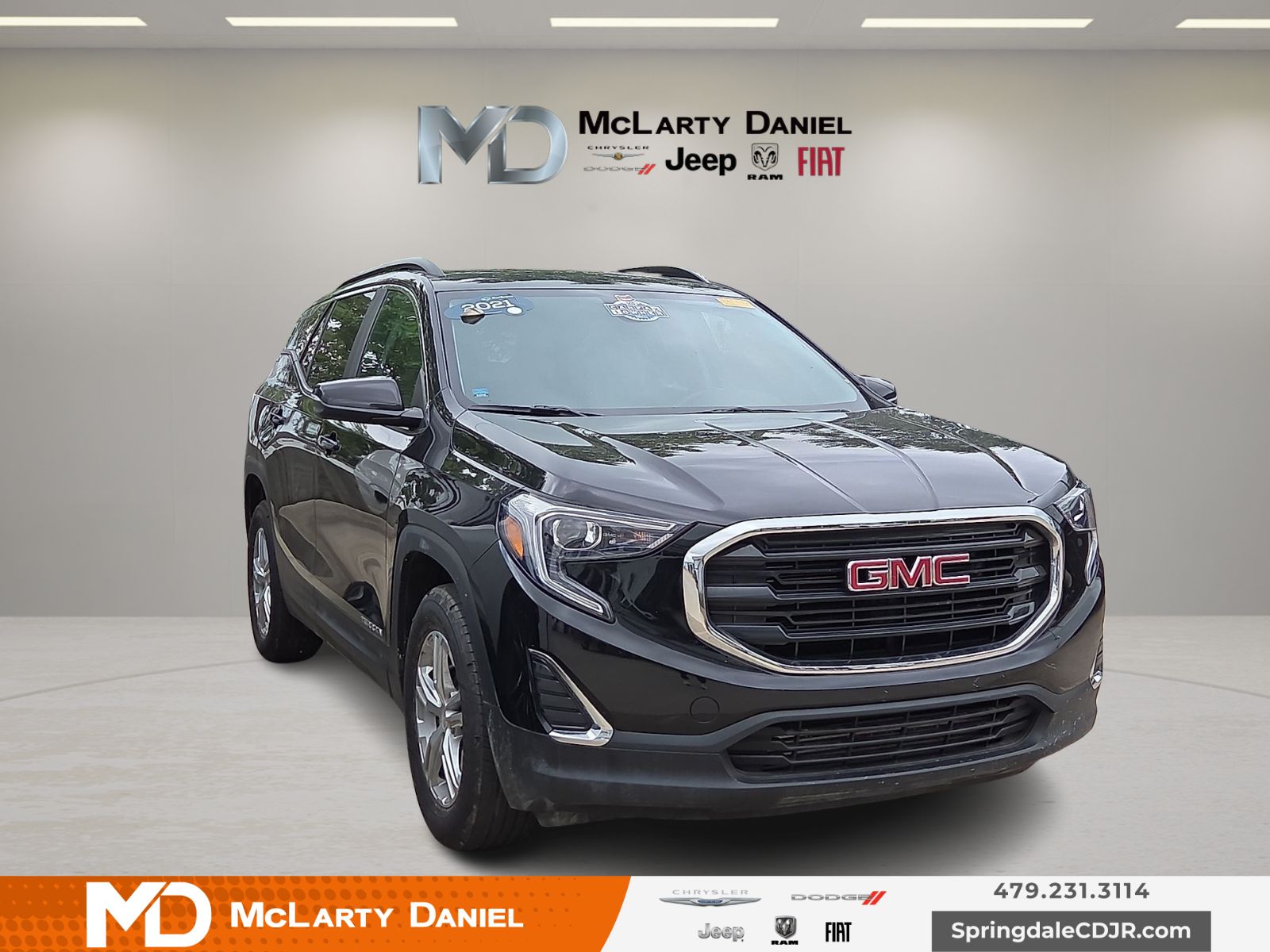 Black (Ebony Twilight Metallic) 2021 GMC Terrain SLE AWD SUV / Crossover Four-Wheel Drive 9-Speed Automatic