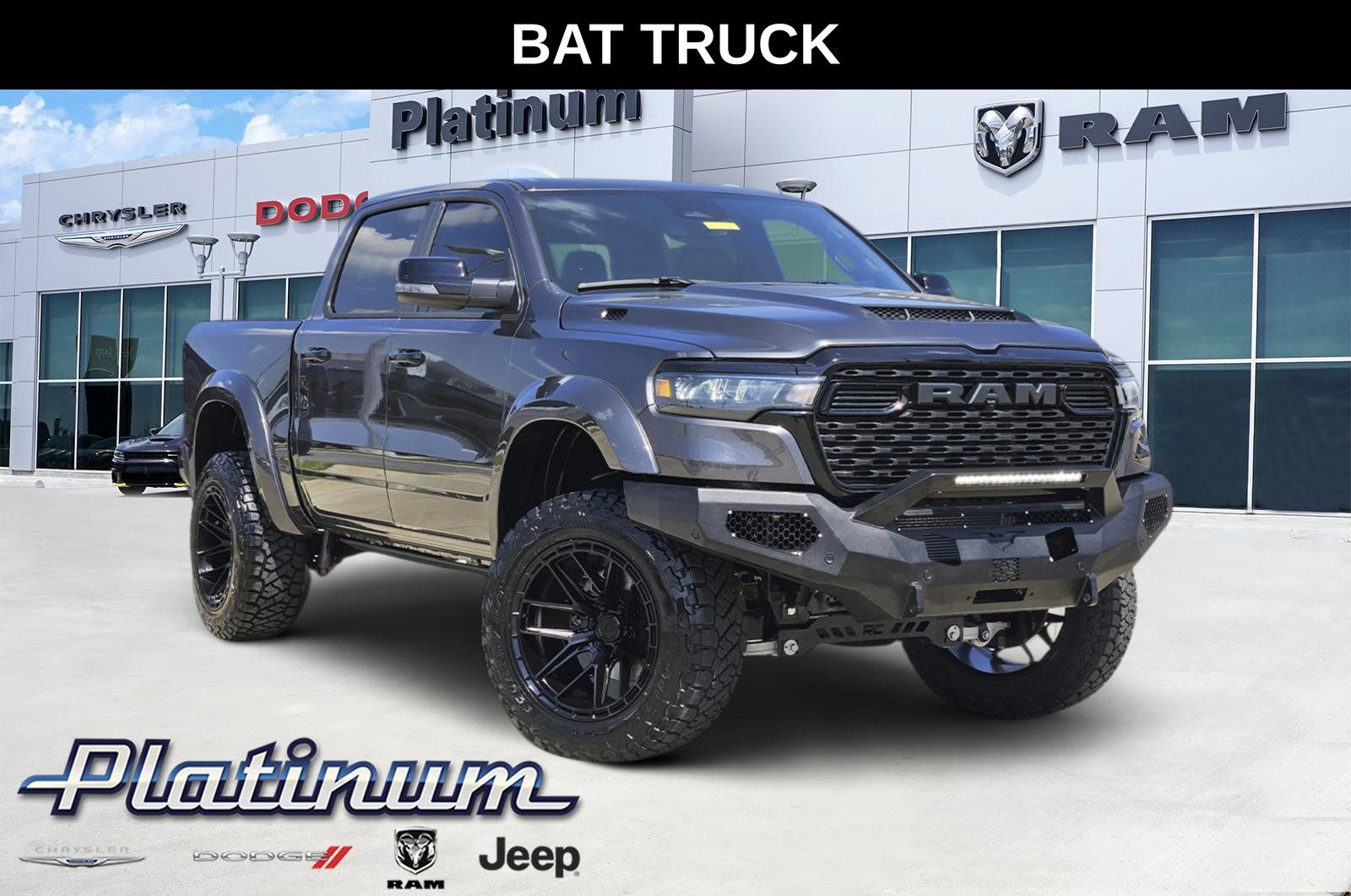 Gray (Granite Crystal Metallic Clearcoat) 2025 RAM 1500 Pickup Truck Four-Wheel Drive 8-Speed Automatic