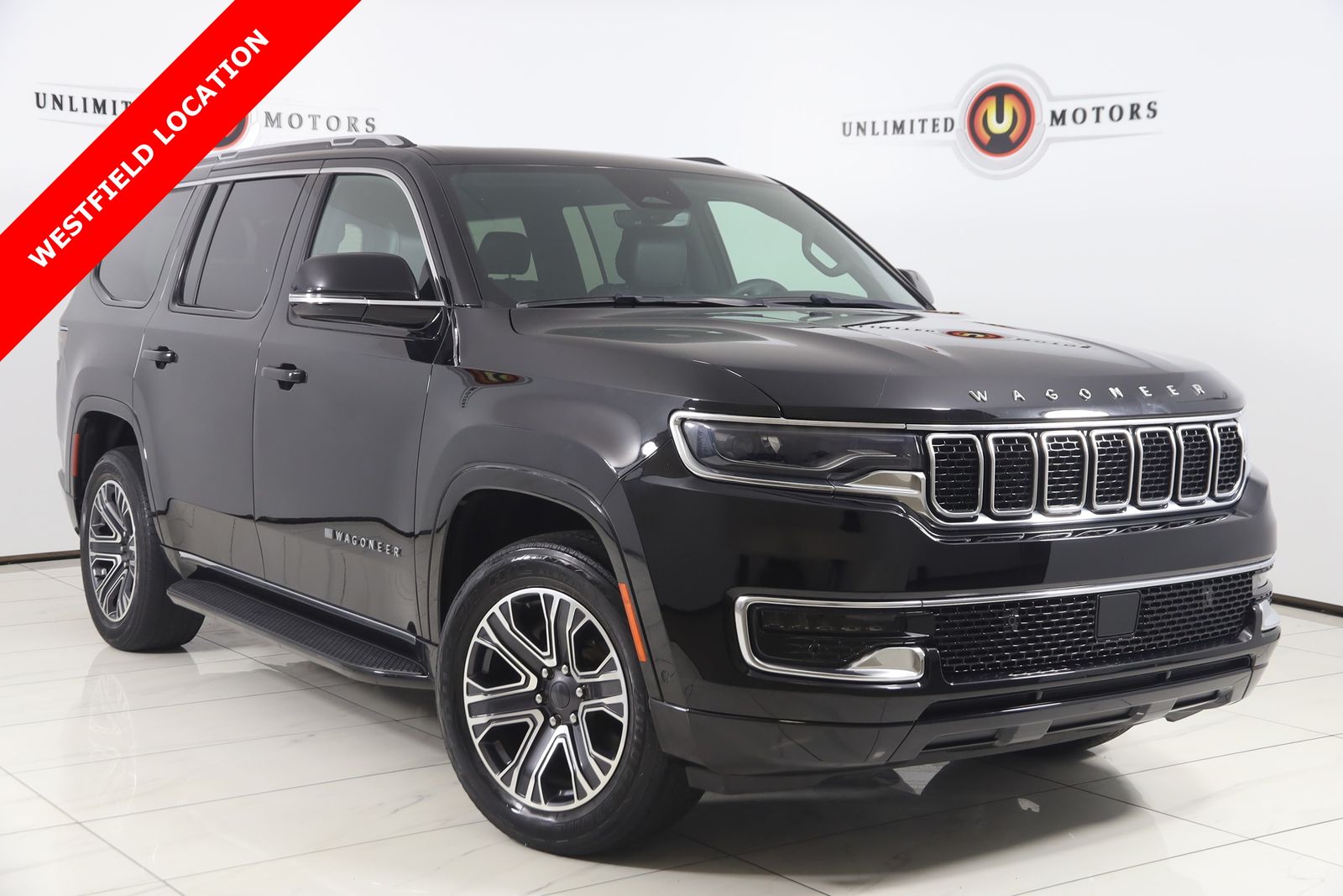 Diamond Black Crystal Pearlcoat 2023 Jeep Wagoneer 4WD SUV / Crossover Four-Wheel Drive 8-Speed Automatic