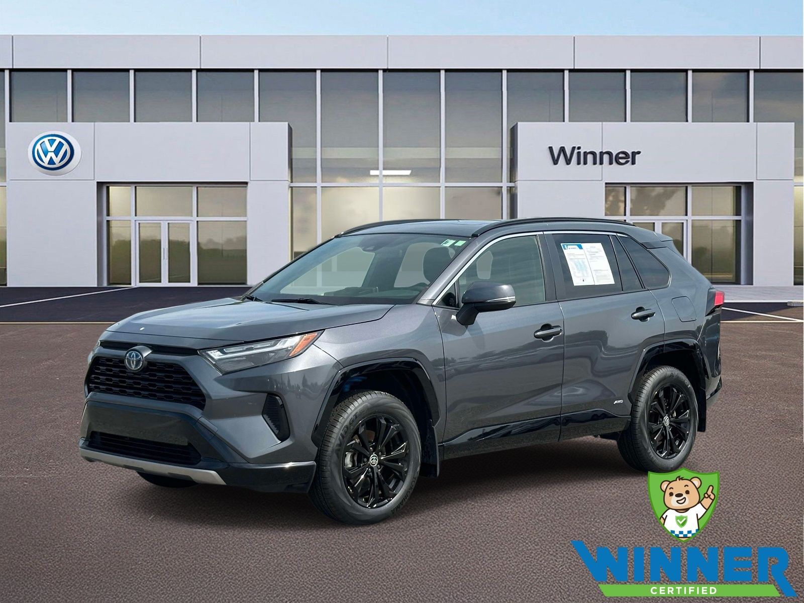 Magnetic Gray Metallic 2023 Toyota RAV4 Hybrid SUV / Crossover All-Wheel Drive Continuously Variable Transmission