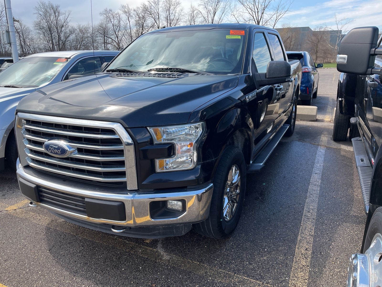 Shadow Black 2016 Ford F-150 XLT SuperCrew 4WD Pickup Truck Four-Wheel Drive 6-Speed Automatic