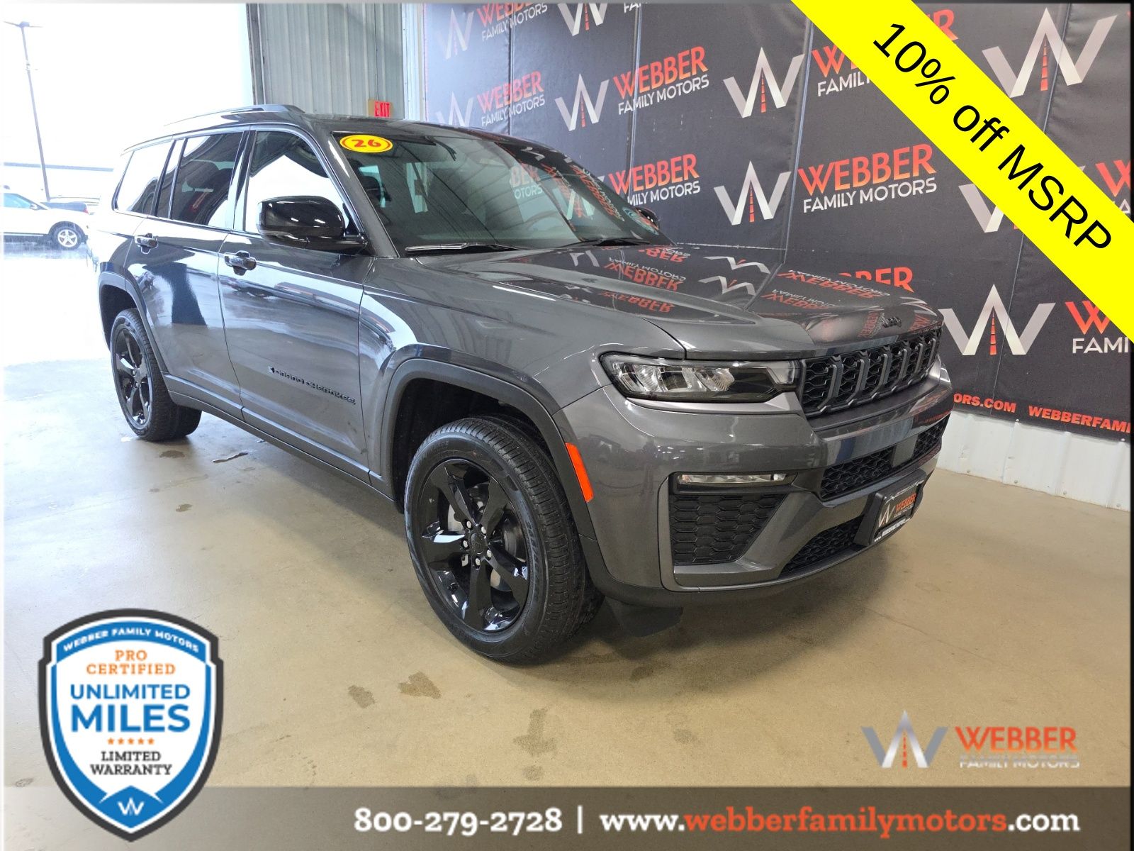 Baltic Gray Metallic Clearcoat 2026 Jeep Grand Cherokee L SUV / Crossover Four-Wheel Drive 8-Speed Automatic