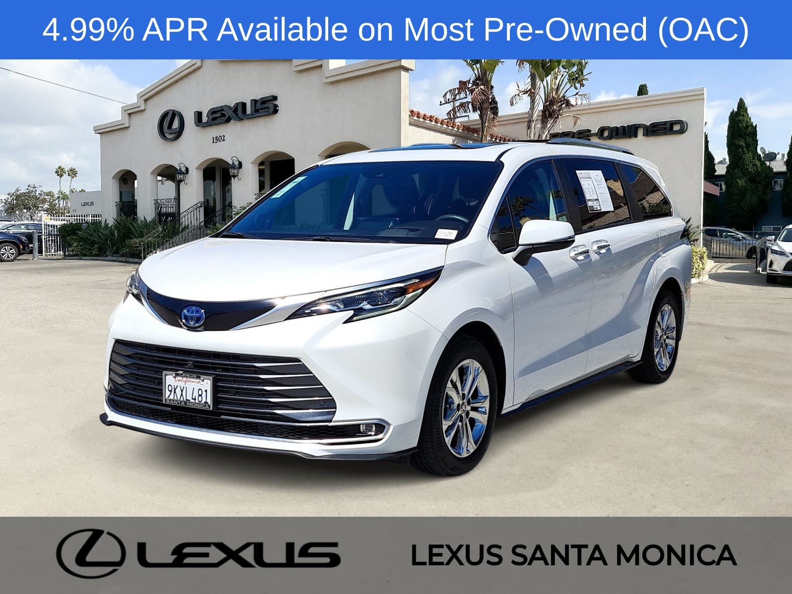Pearl 2024 Toyota Sienna Minivan All-Wheel Drive Continuously Variable Transmission