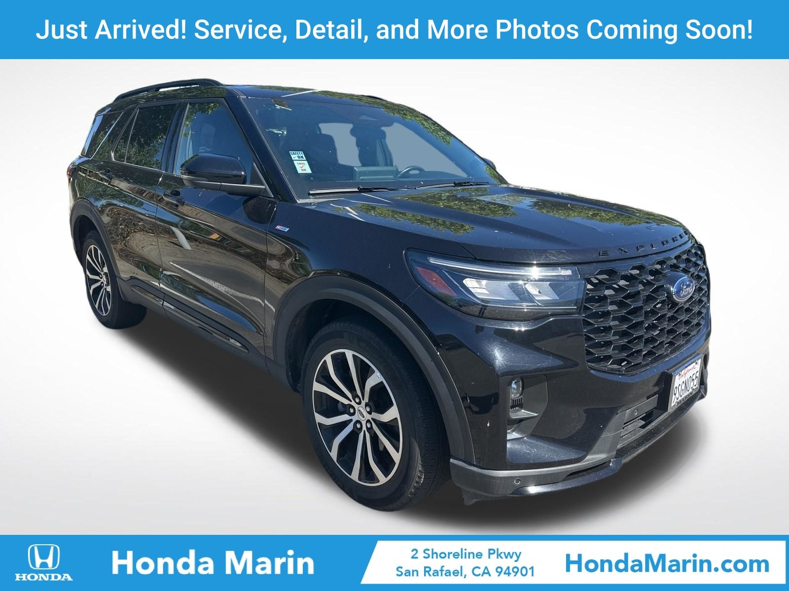 Black Metallic 2025 Ford Explorer ST-Line AWD SUV / Crossover All-Wheel Drive Automatic