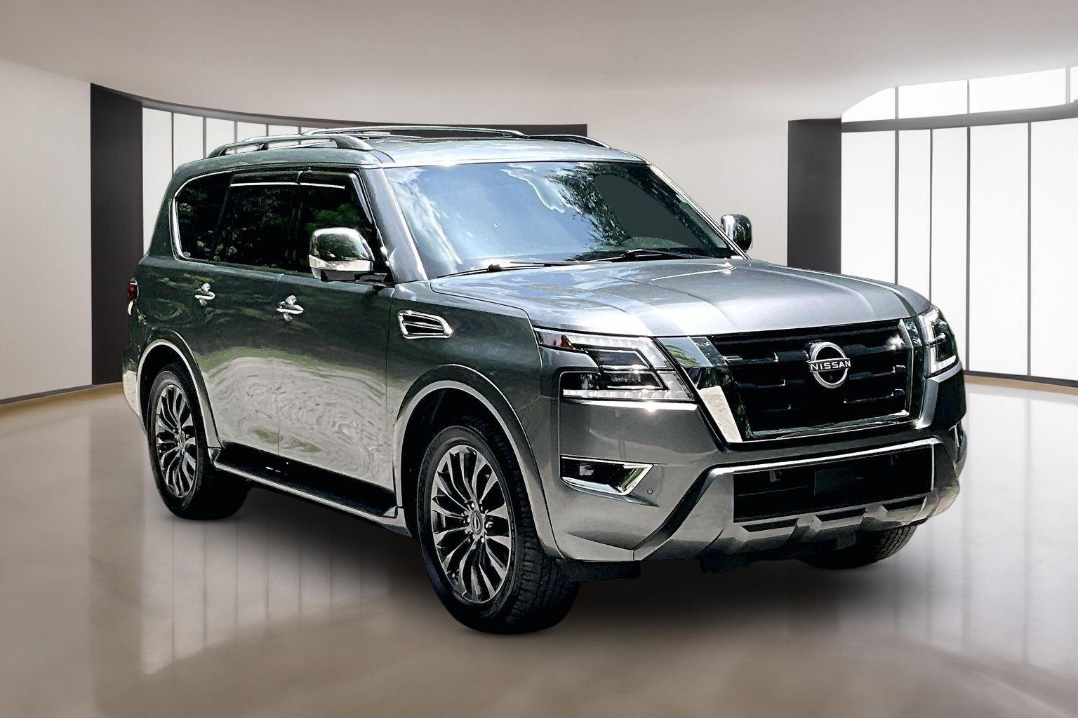 Gray (Gun Metallic) 2024 Nissan Armada SUV / Crossover 4X2 7-Speed Automatic